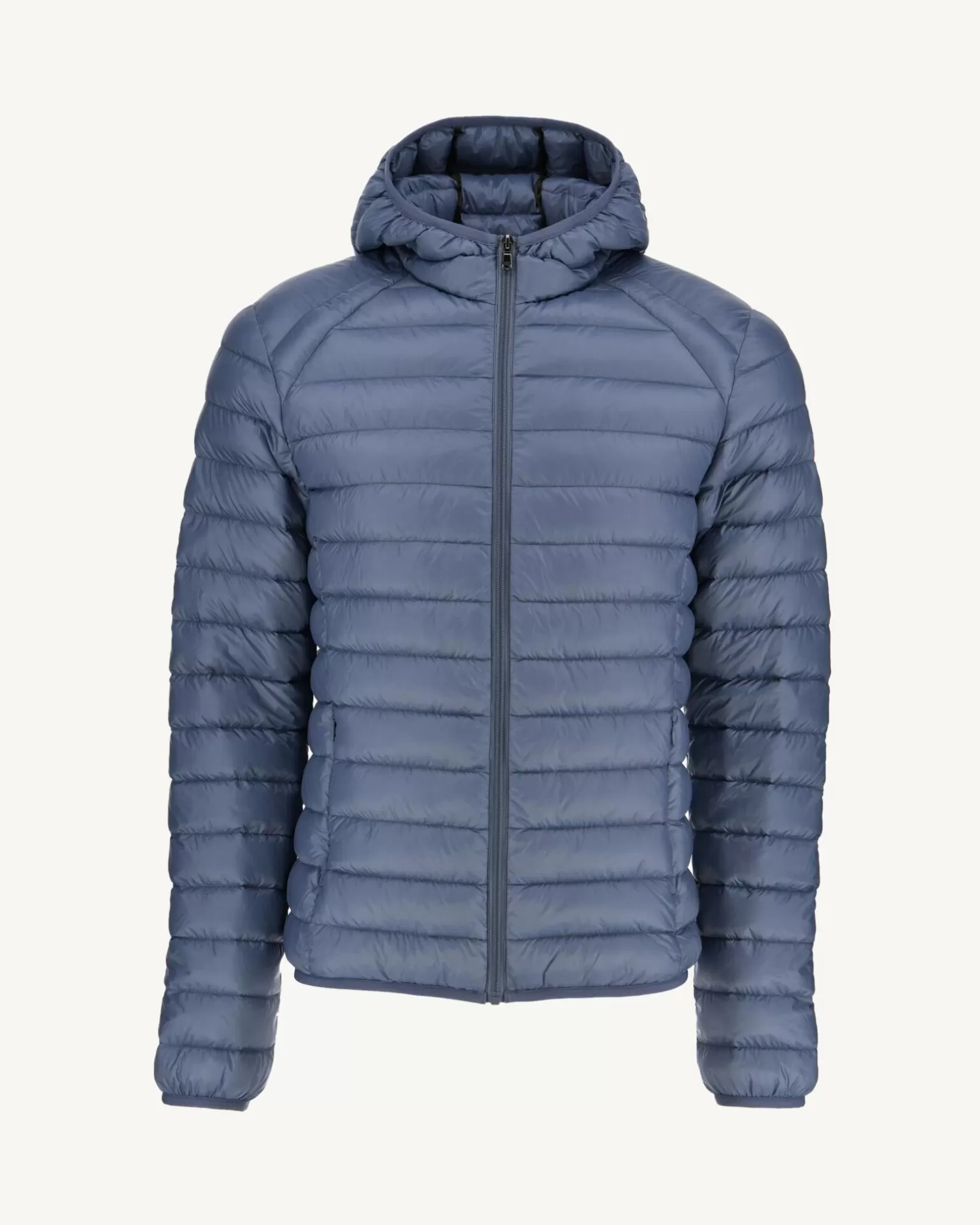 Men JOTT Light Hooded Down Jacket Faded Blue Nico