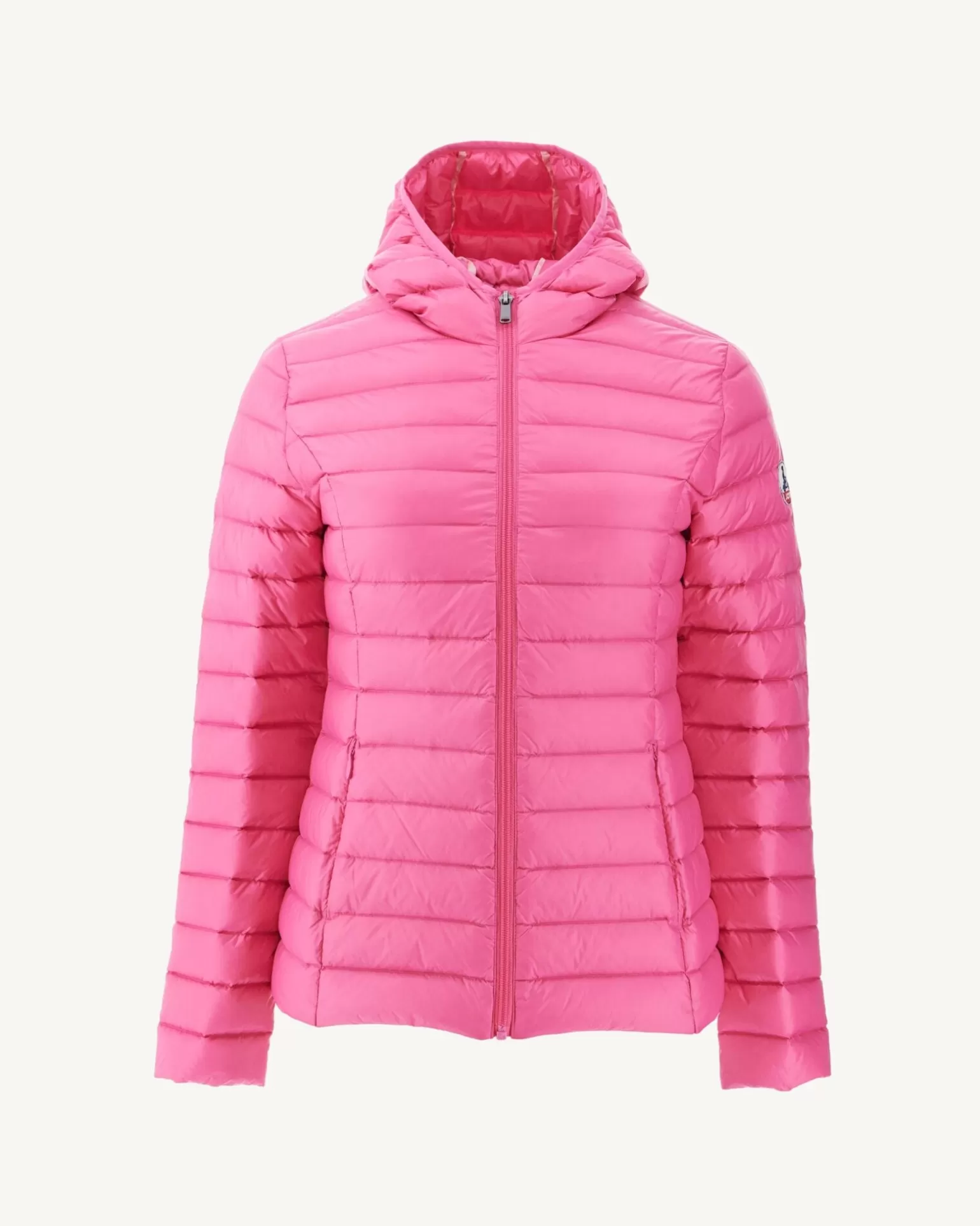 Women JOTT Light Hooded Down Jacket Intense Pink Cloe