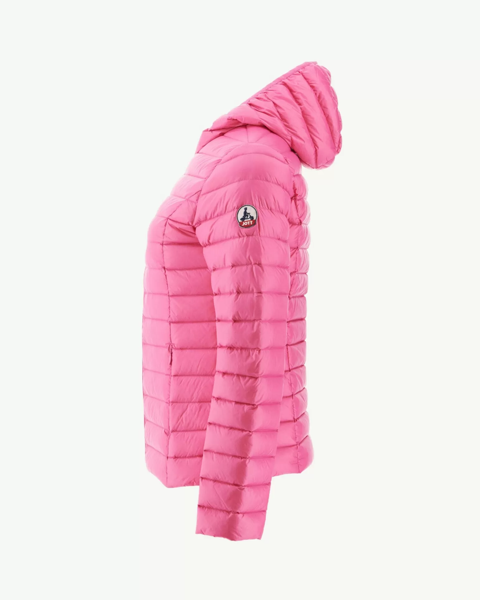 Women JOTT Light Hooded Down Jacket Intense Pink Cloe