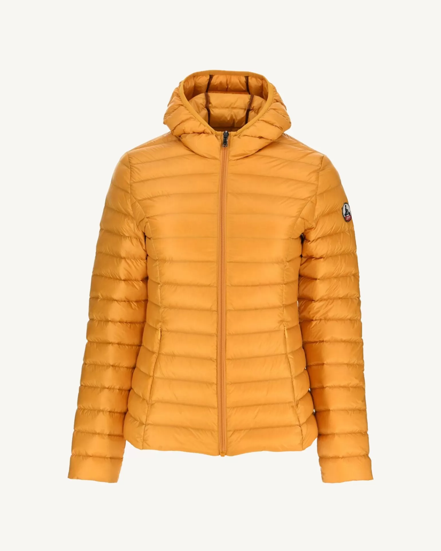 Women JOTT Light Hooded Down Jacket Mustard Cloe