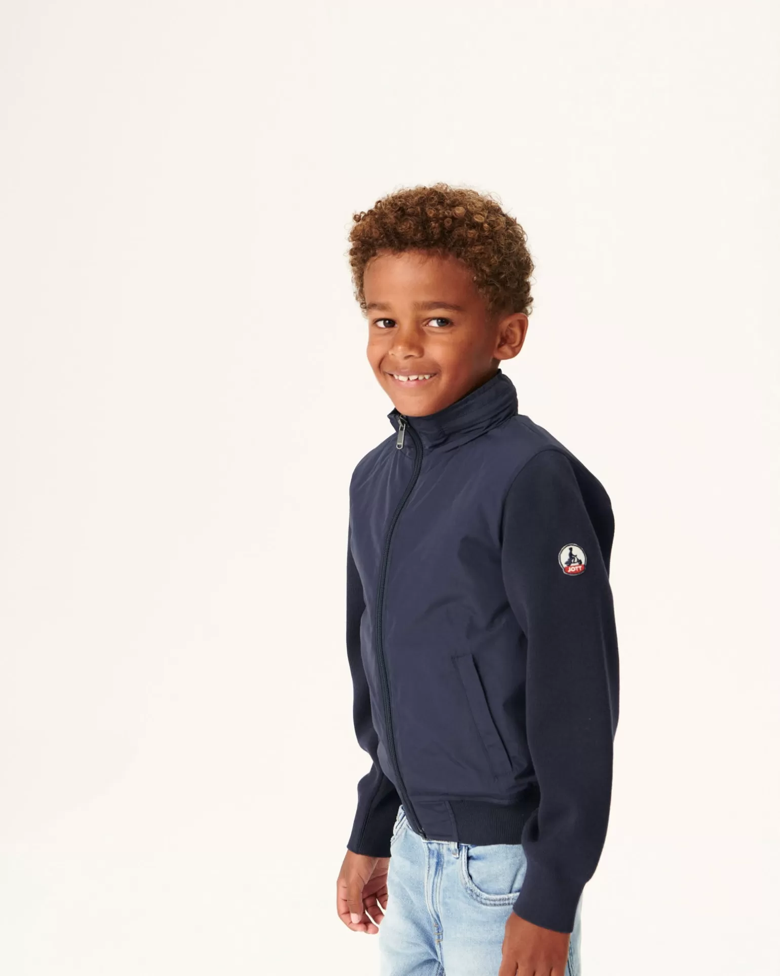 Kids JOTT Light Hooded Jacket Navy Child Real