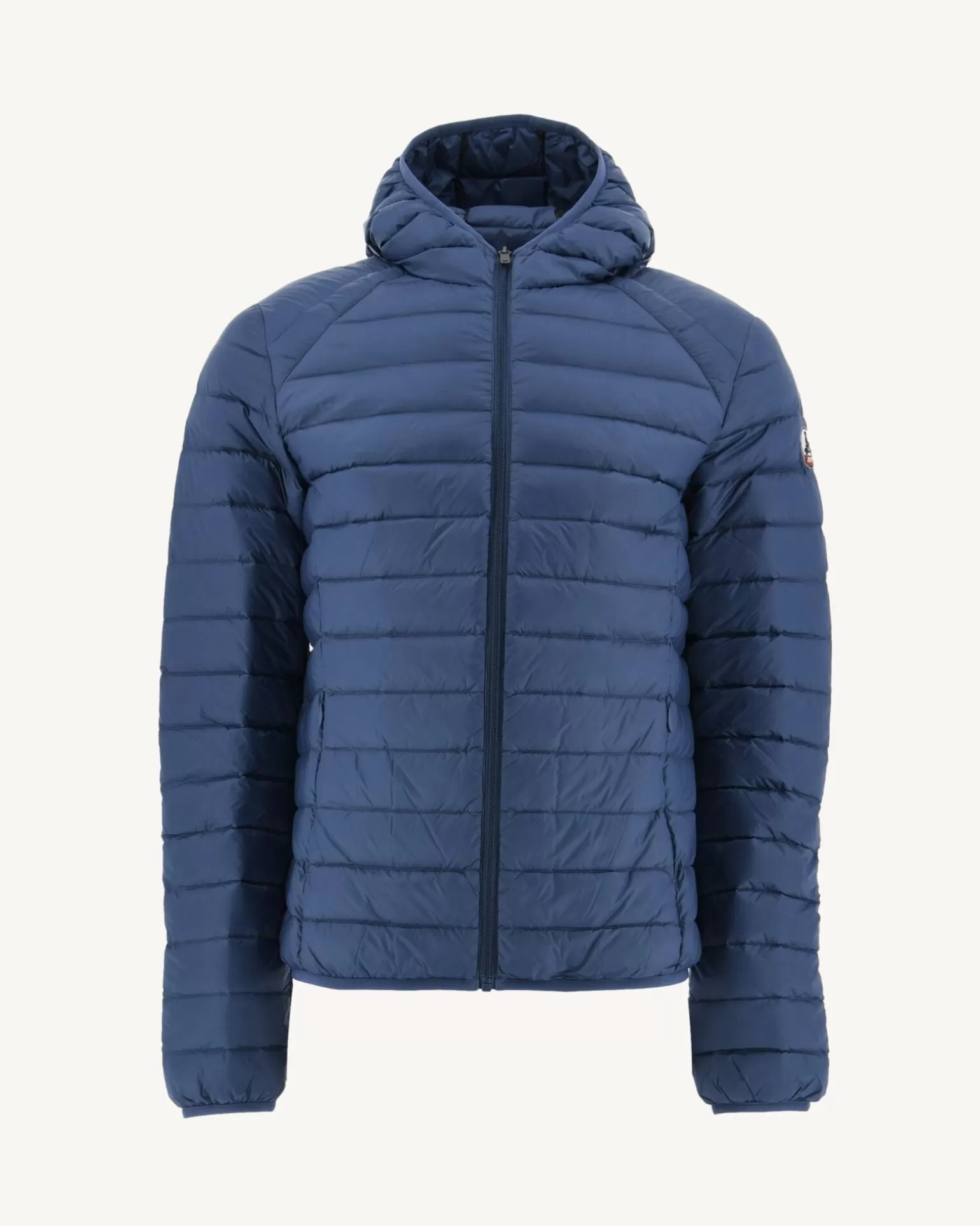 Men JOTT Light Hooded Puffer Jacket Denim Blue Nico