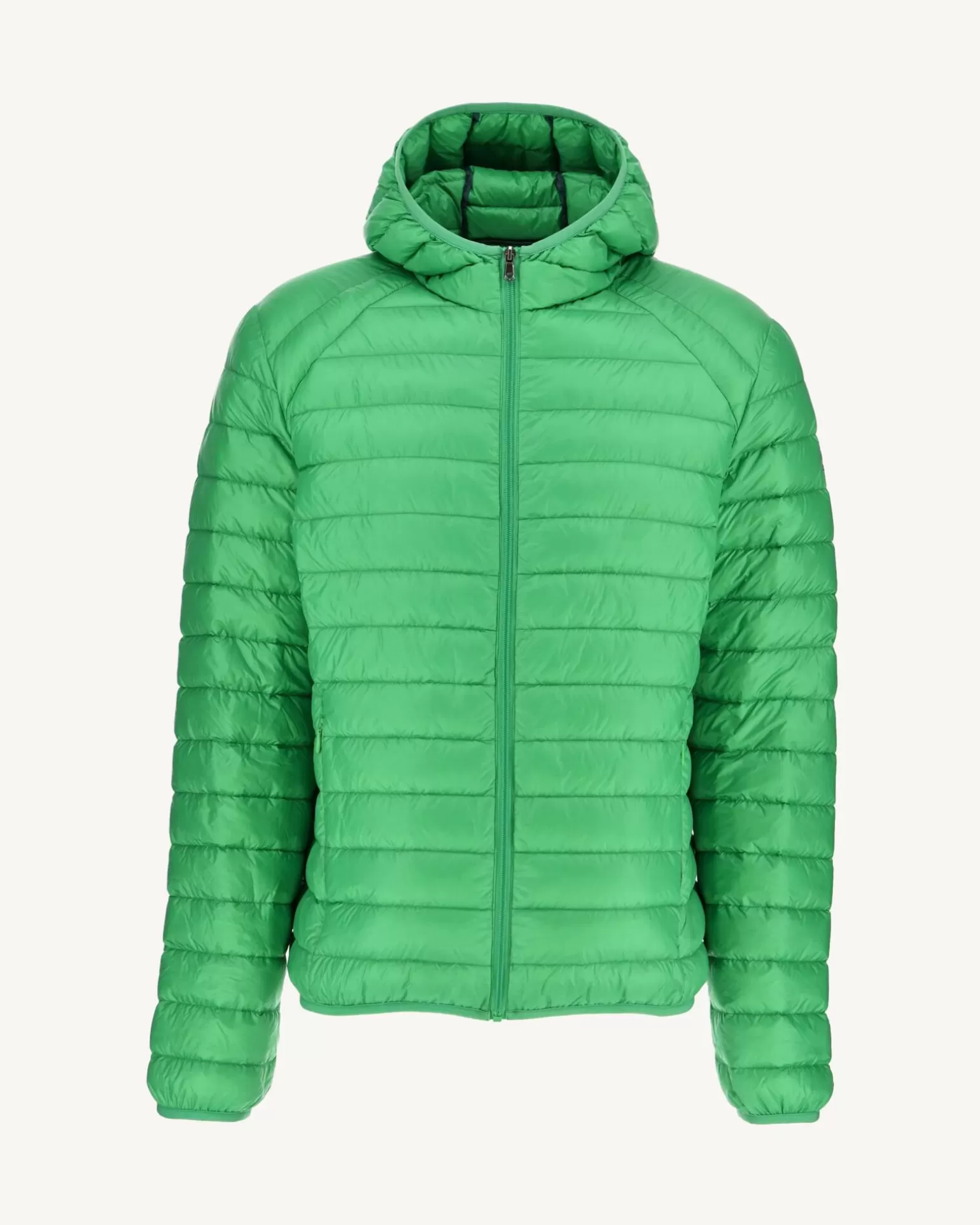 Men JOTT Light Hooded Puffer Jacket Green Nico