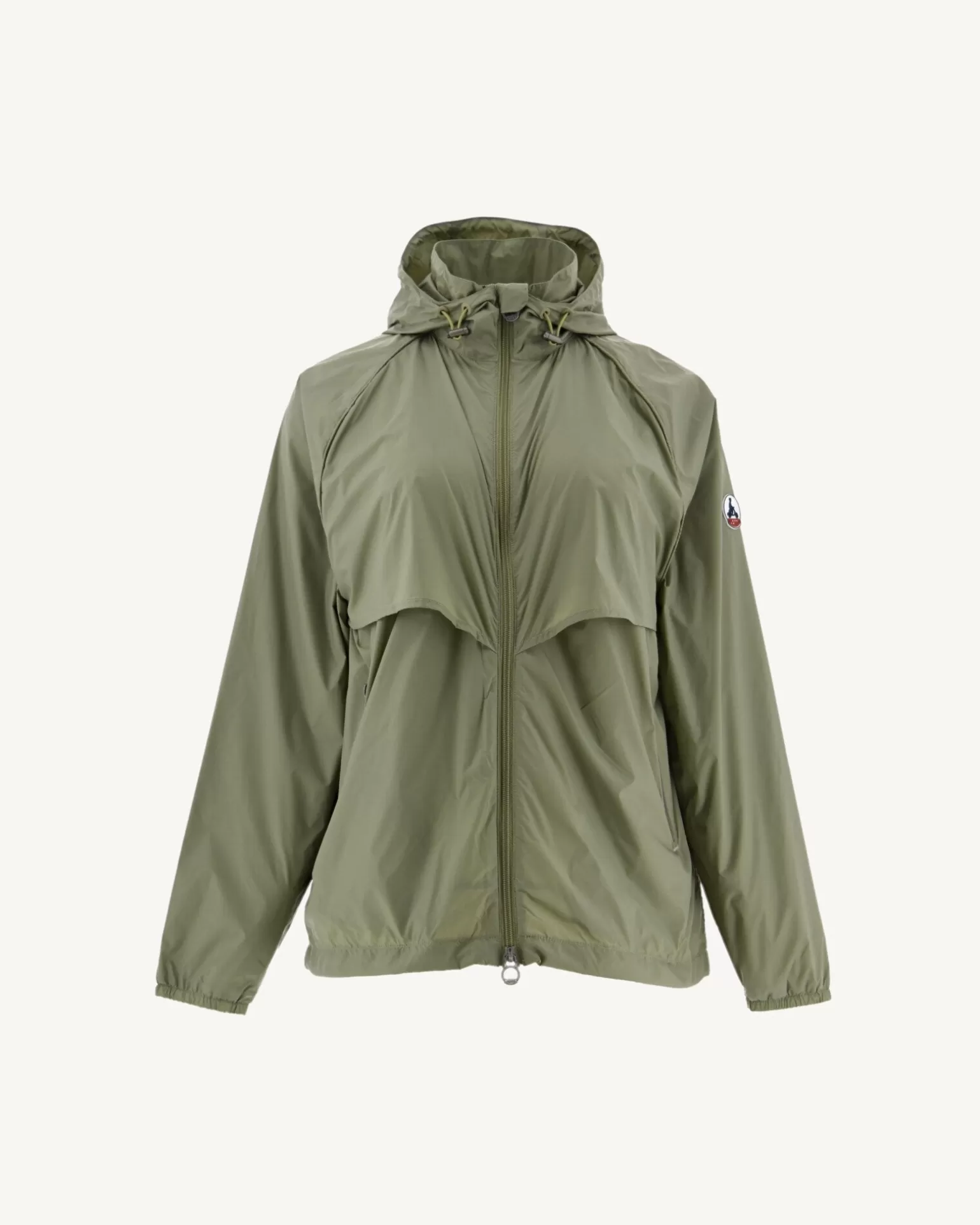 Women JOTT Light Khaki Scirocco Hooded Windbreaker