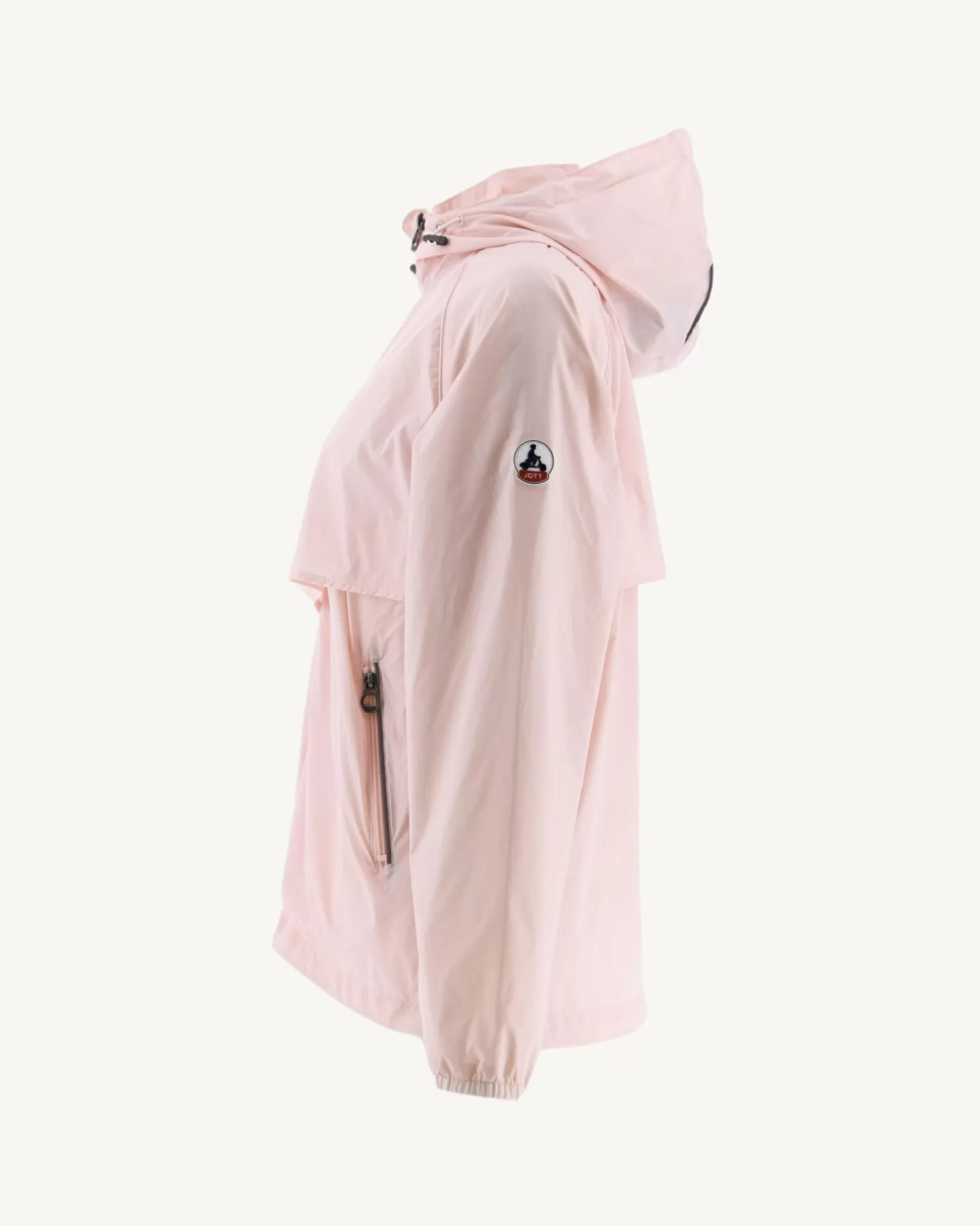 Women JOTT Light Pink Scirocco Hooded Windbreaker