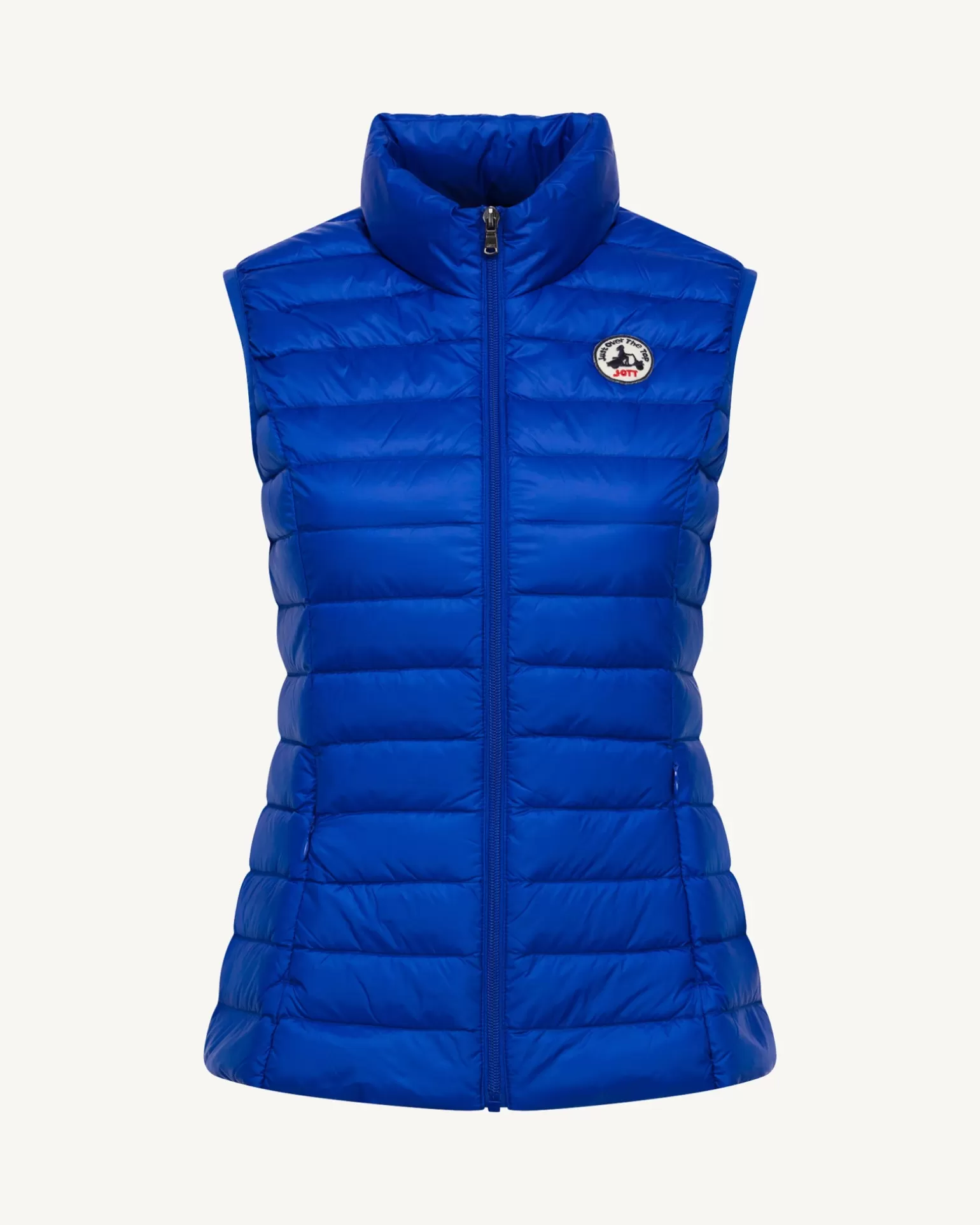 Women JOTT Light Sleeveless Down Jacket Royal Blue Seda