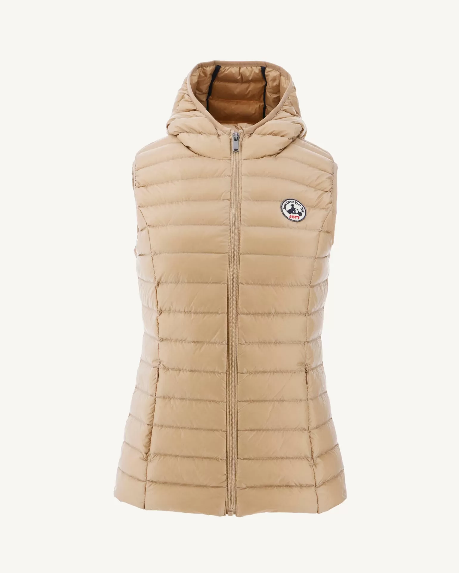 Women JOTT Light Sleeveless Padded Jacket Beige Mali