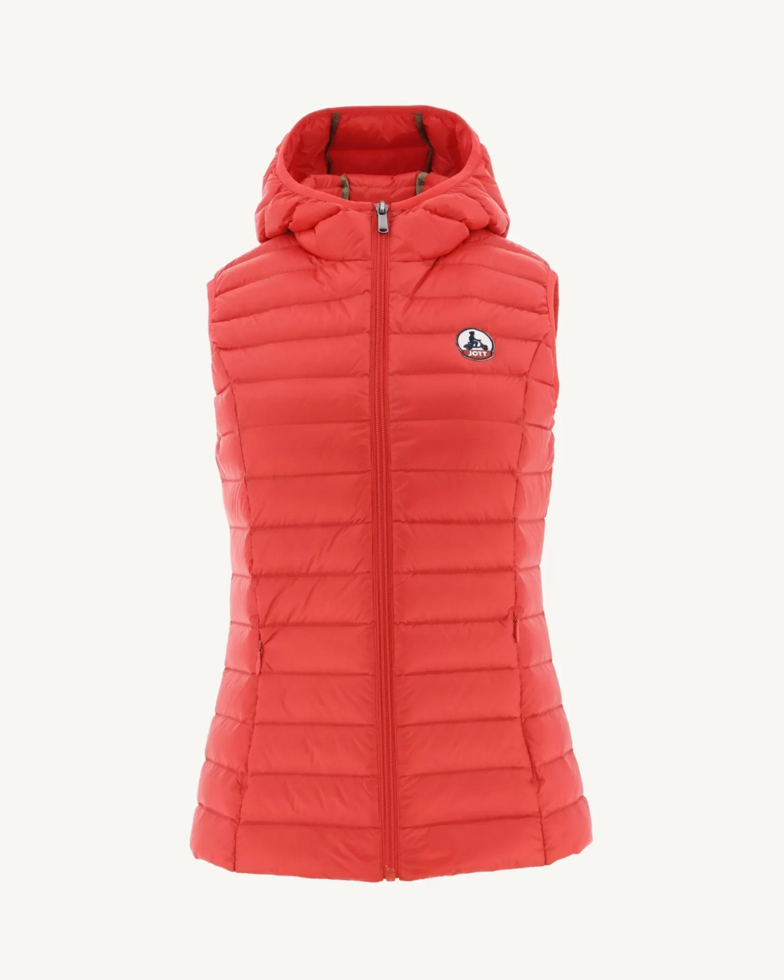 Women JOTT Light Sleeveless Padded Jacket Bright Red Mali