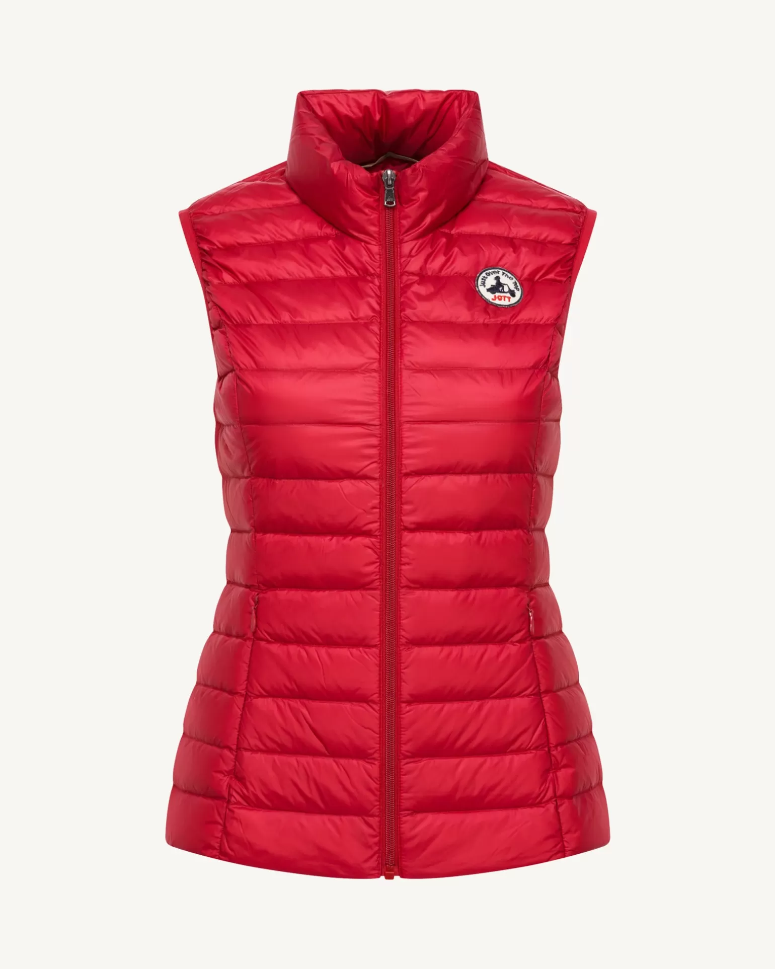 Women JOTT Light Sleeveless Padded Jacket Red Seda