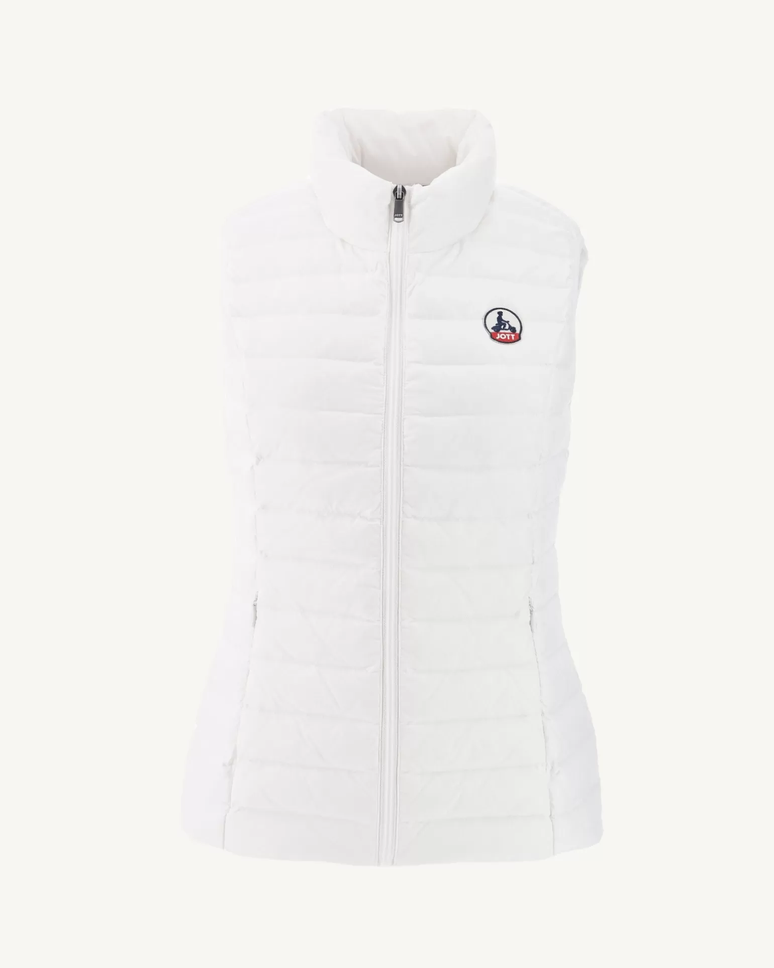 Women JOTT Light Sleeveless Padded Jacket White Seda