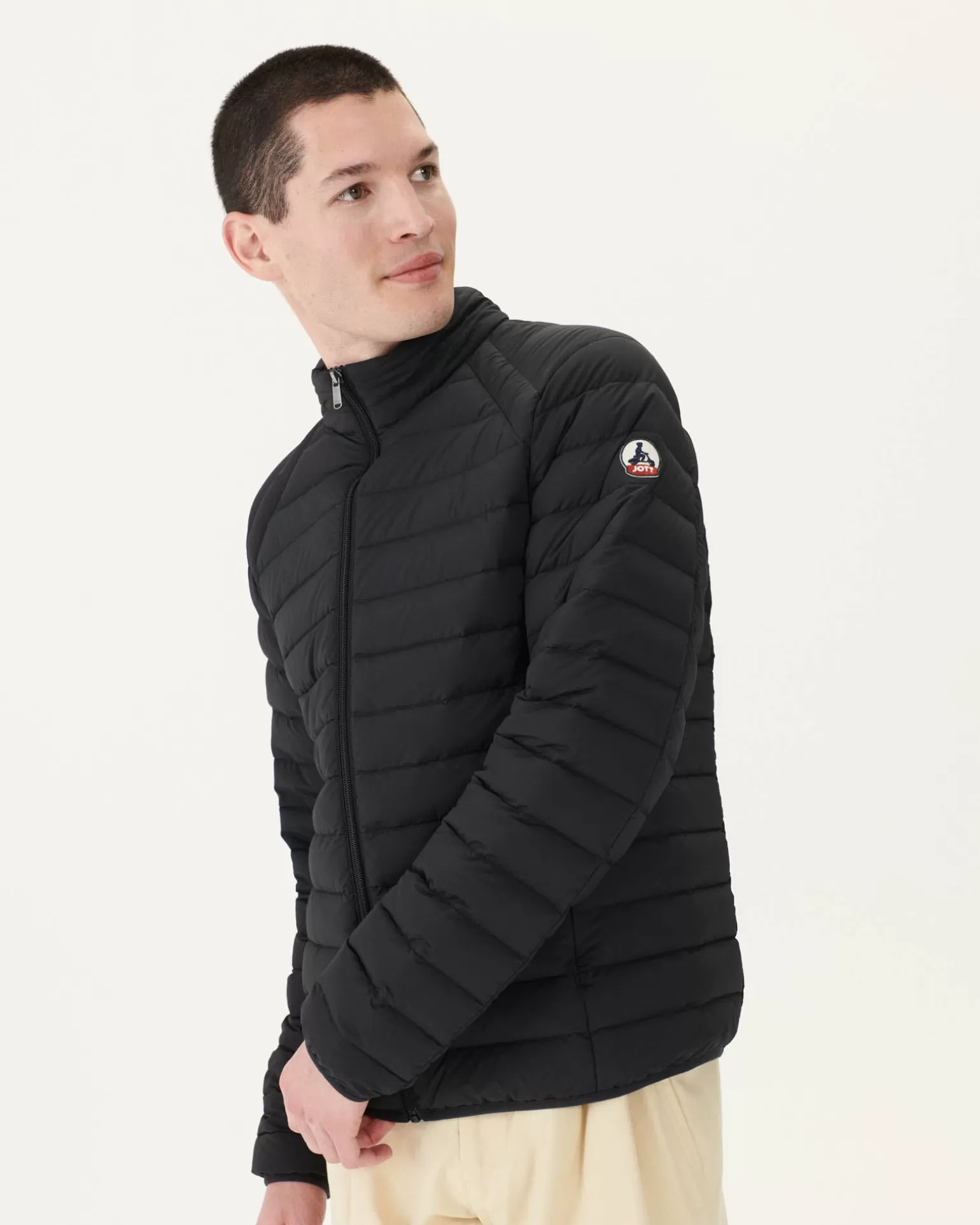 Men JOTT Light Stretch Padded Jacket Noir Aragon