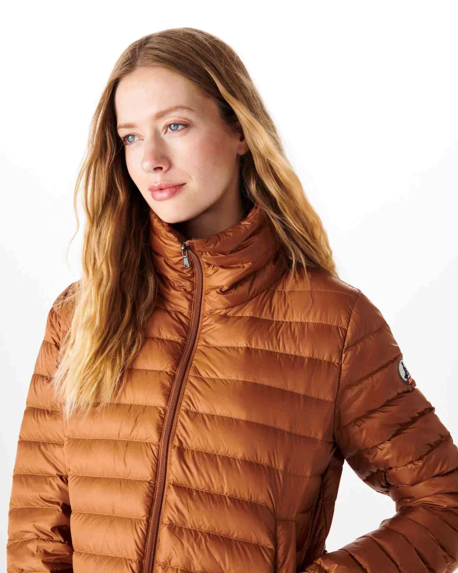 Women JOTT Lightweight Caramel Louisa Down Jacket