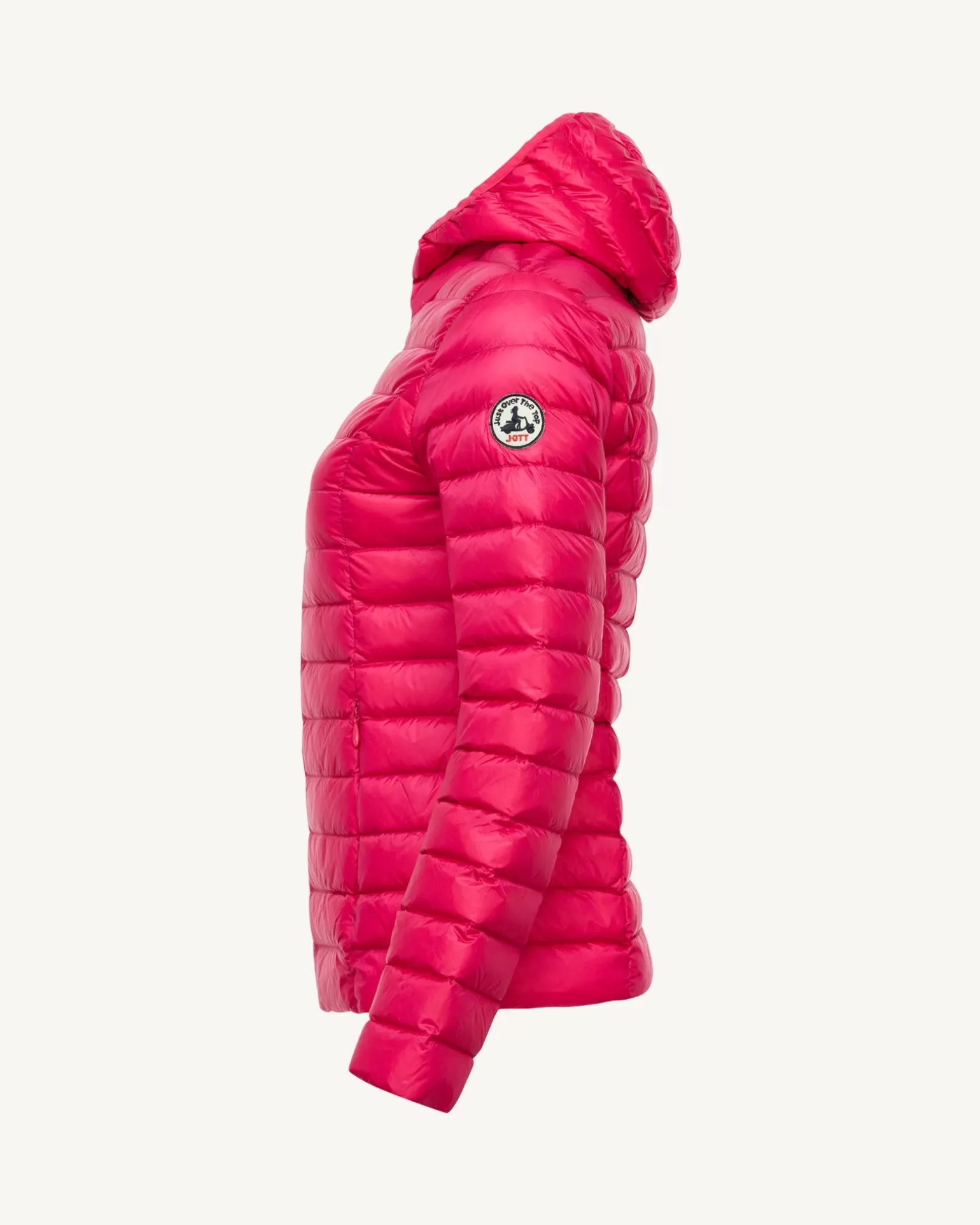 Women JOTT Lightweight Hooded Down Jacket Fuchsia Cloe