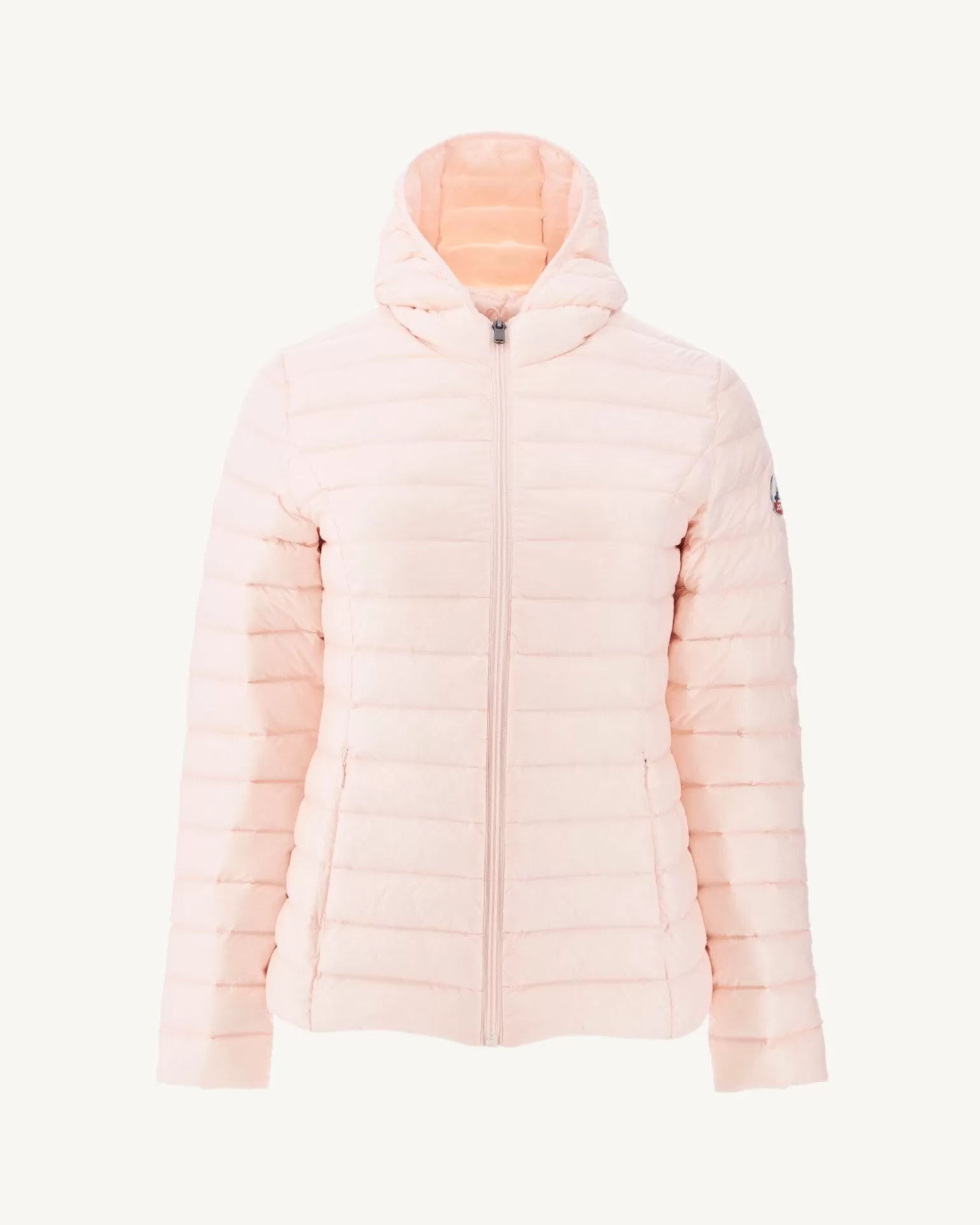 Women JOTT Lightweight Hooded Down Jacket Light Pink Cloe