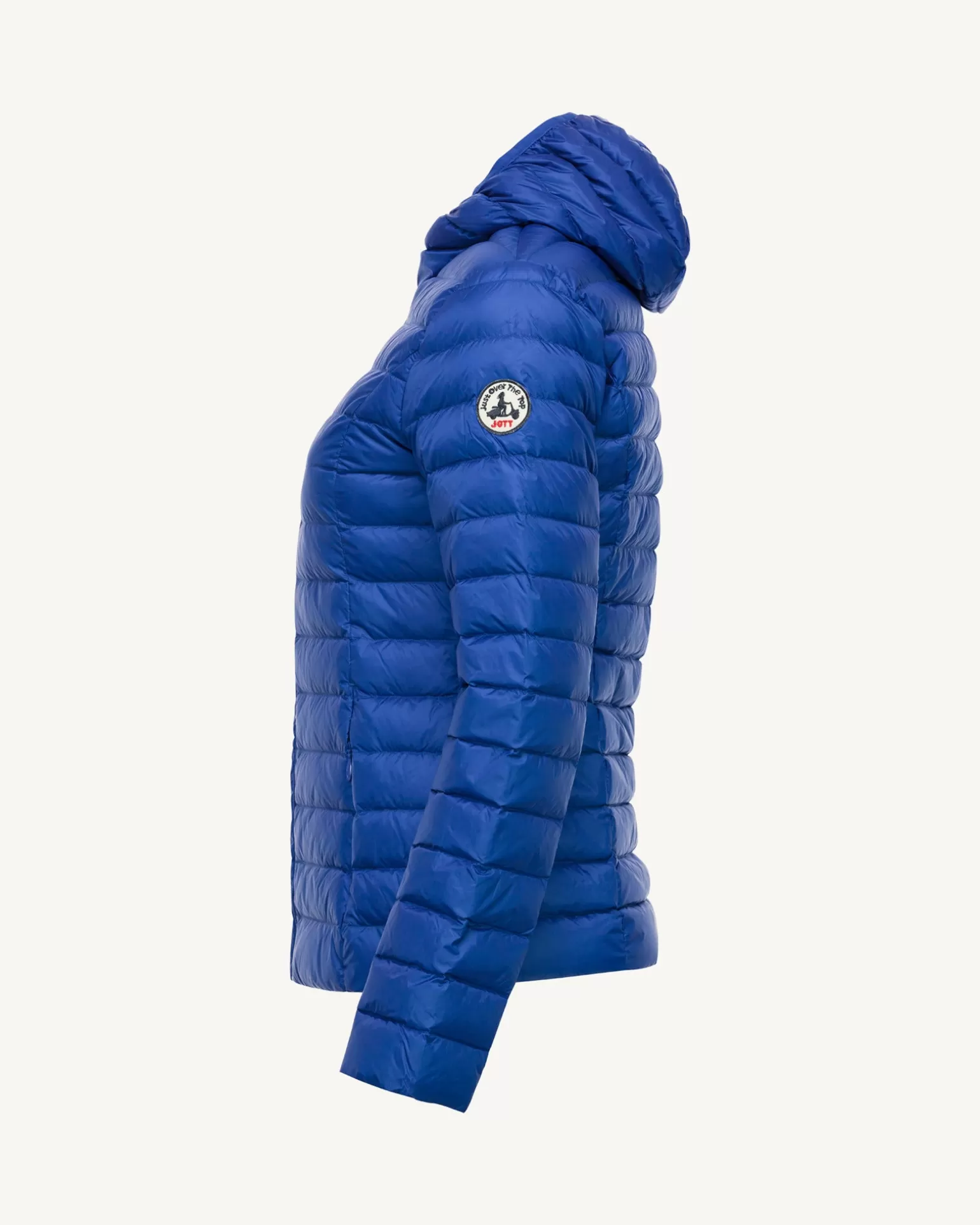 Women JOTT Lightweight Hooded Down Jacket Royal Blue Cloe