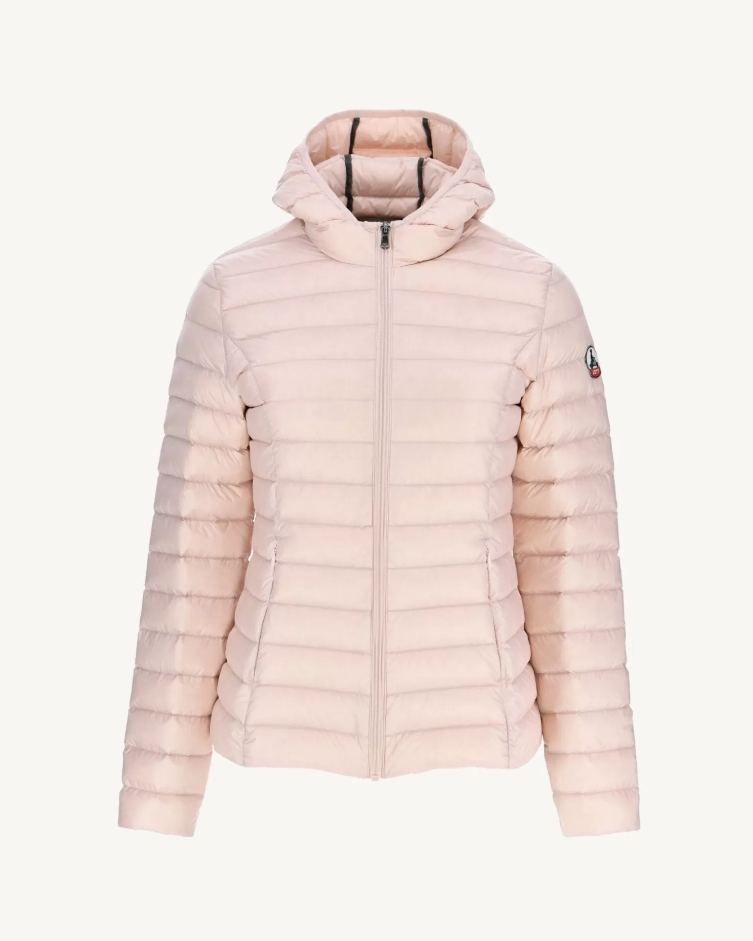 Women JOTT Lightweight Hooded Padded Jacket Pale Pink Cloe