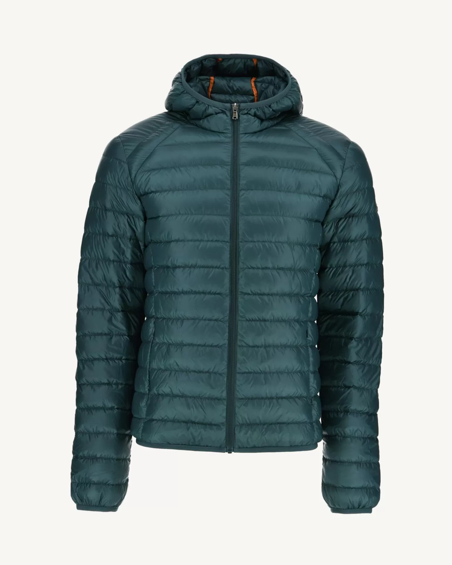 Men JOTT Lightweight Hooded Puffer Jacket Dark Green Nico