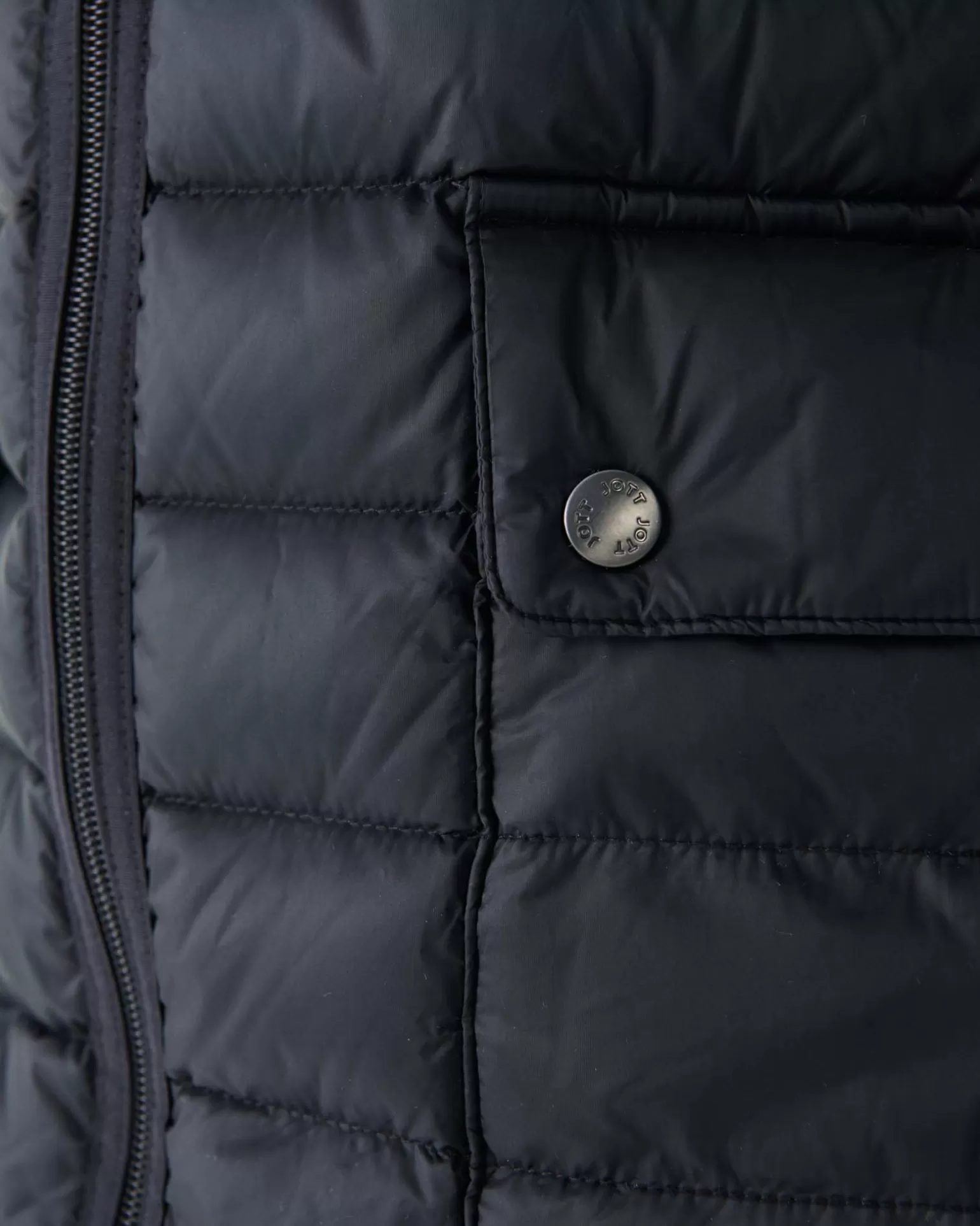 Men JOTT Long Down Jacket Noir Luc