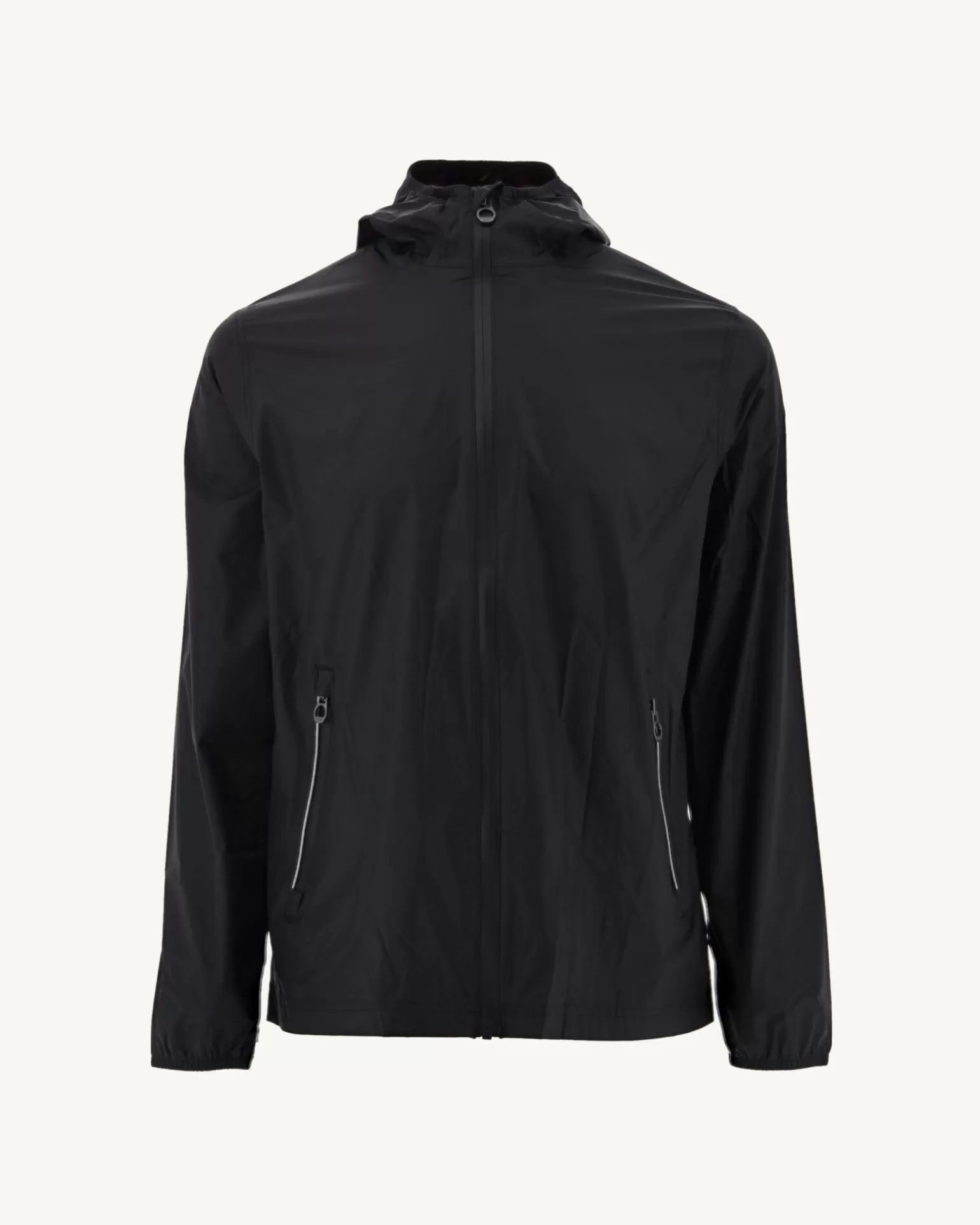 Men JOTT Manila Black Packable Hooded Jacket