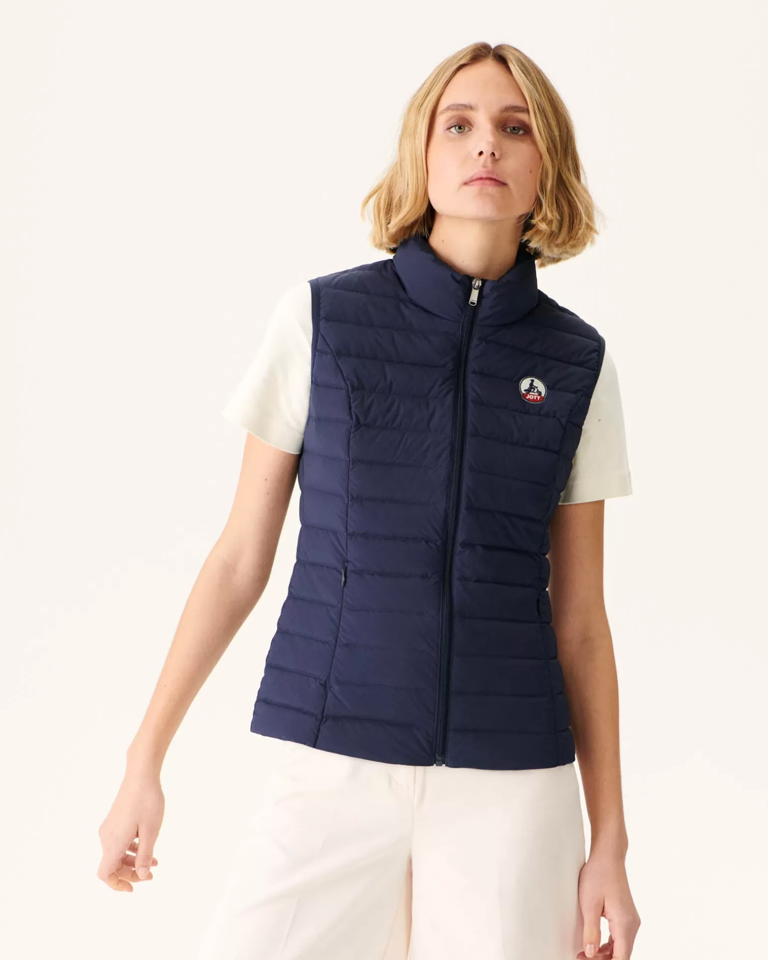 Women JOTT Marine Grenada Stretch Sleeveless Down Jacket