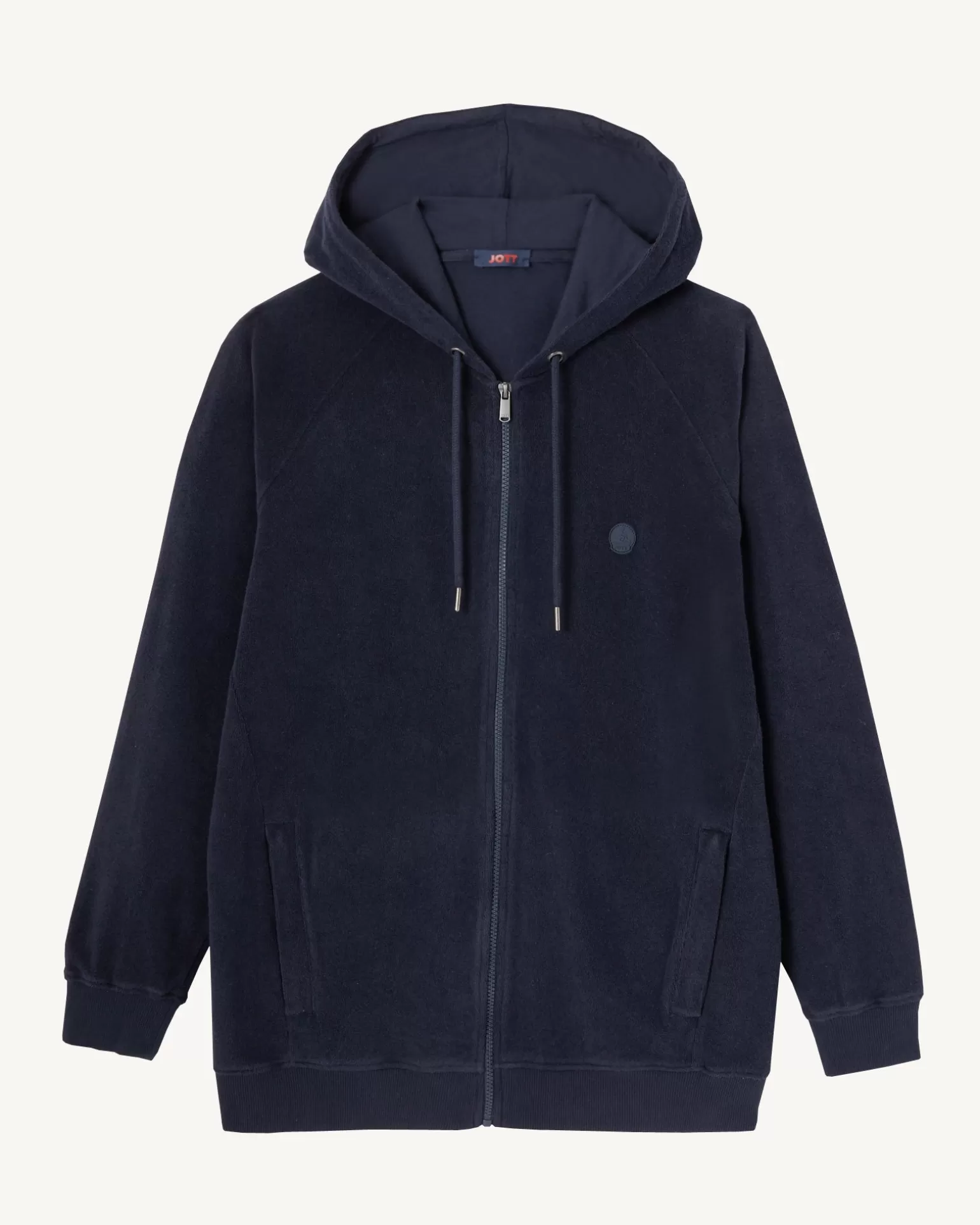 Men JOTT Marine Nazare Zipped Hooded Jacket