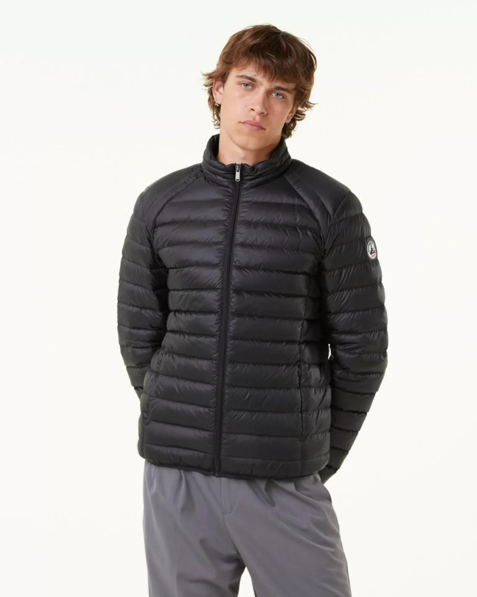 Men JOTT Matt Black Lightweight Down Jacket