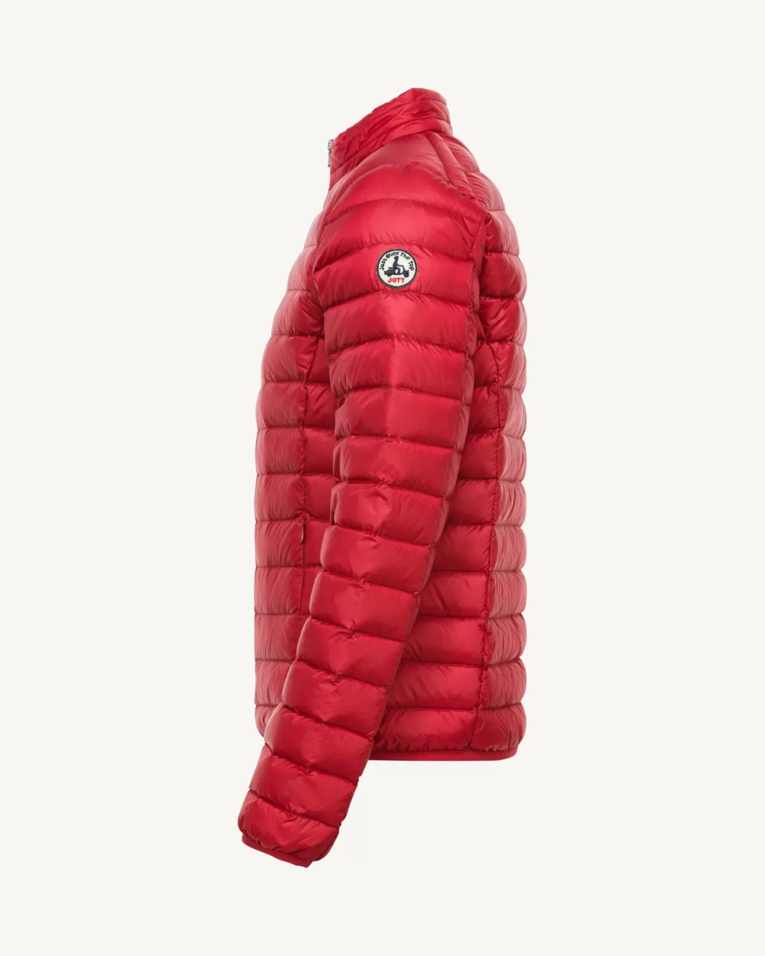 Men JOTT Matt Red Lightweight Padded Jacket