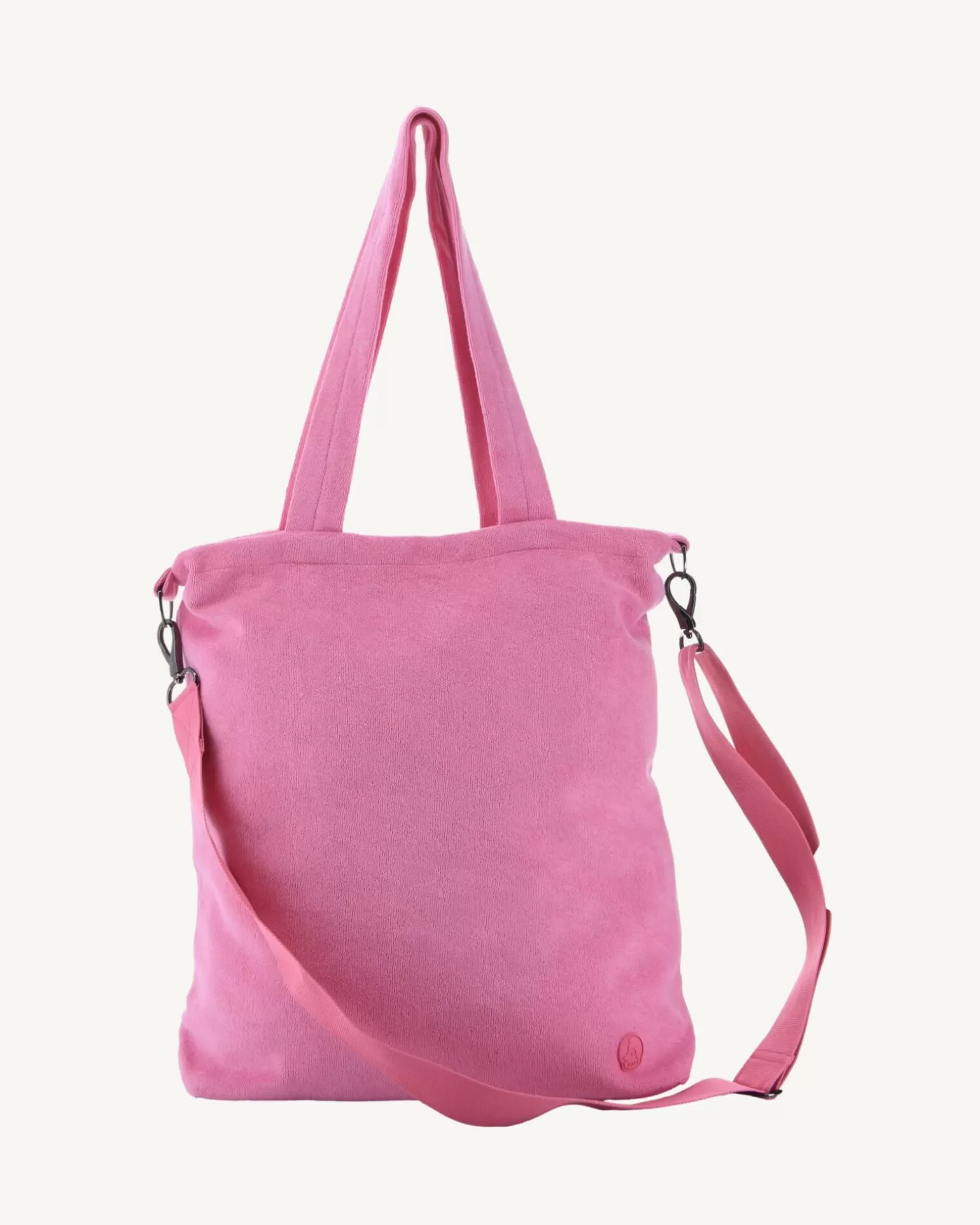 Men JOTT Maxi Cotton Terry Tote Bag Intense Pink Sand