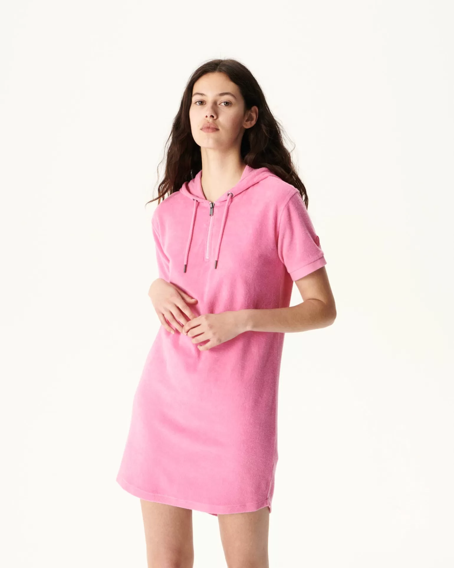 Women JOTT Meg Intense Pink Terry Dress