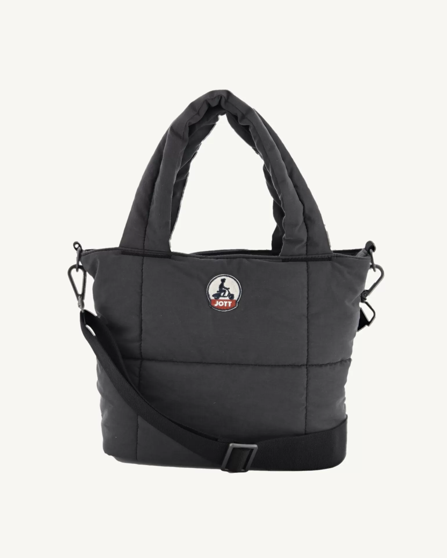 Men JOTT Mini Brushed Cotton Tote Bag Noir Nuna