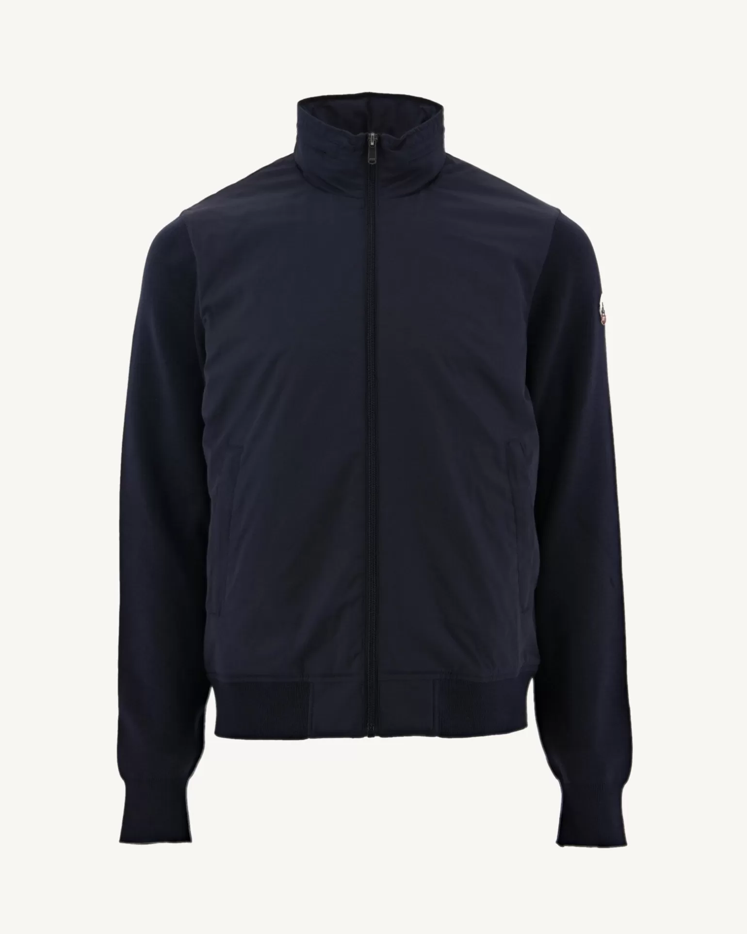 Men JOTT Navy Bardenas Bi-Material Hooded Jacket