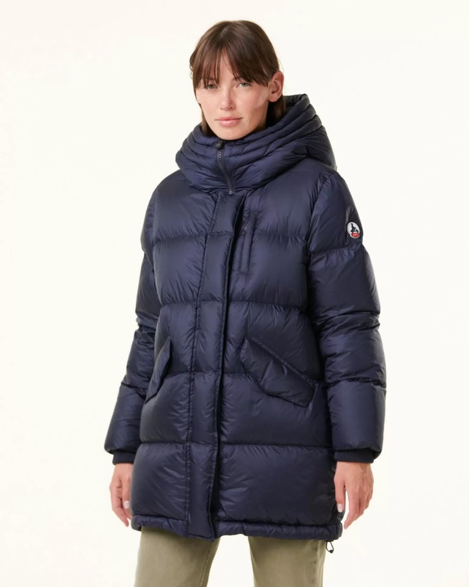 Women JOTT Navy Delhi Great Cold Hooded Down Jacket