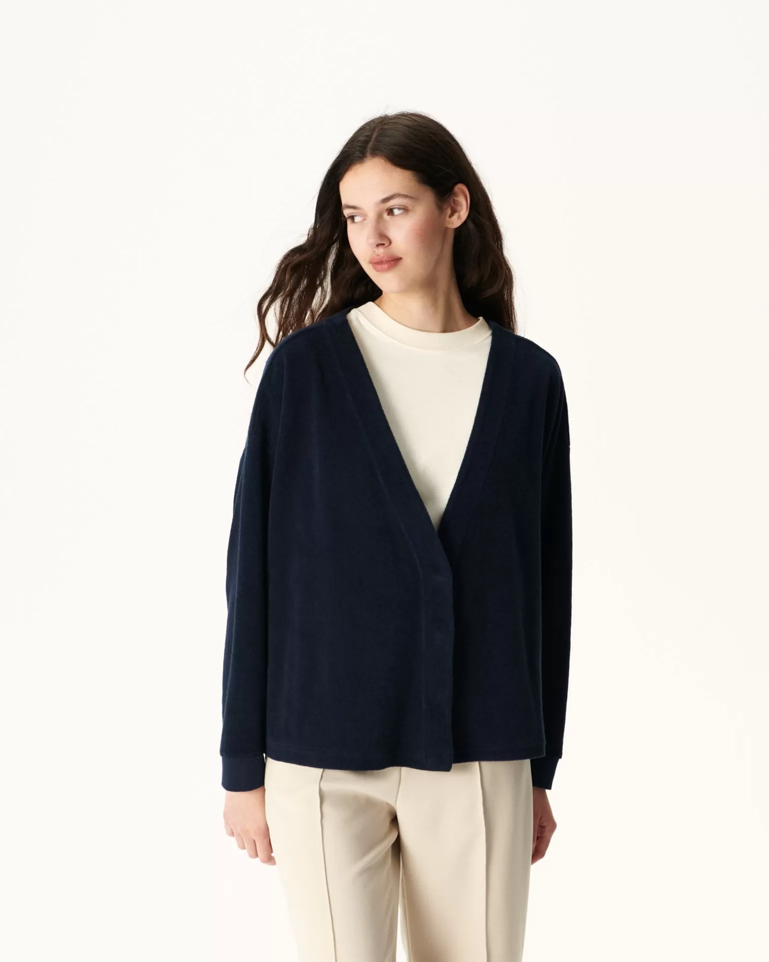 Women JOTT Navy Pamplona Long Sleeve Cardigan