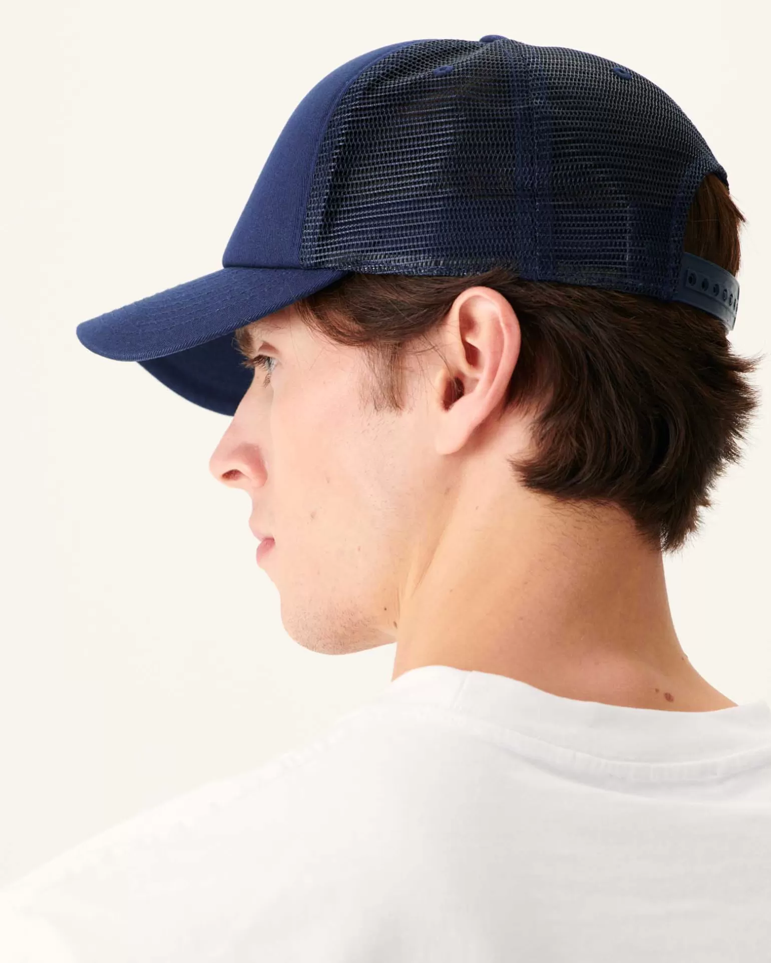 Men JOTT Navy Rise Cotton And Mesh Cap