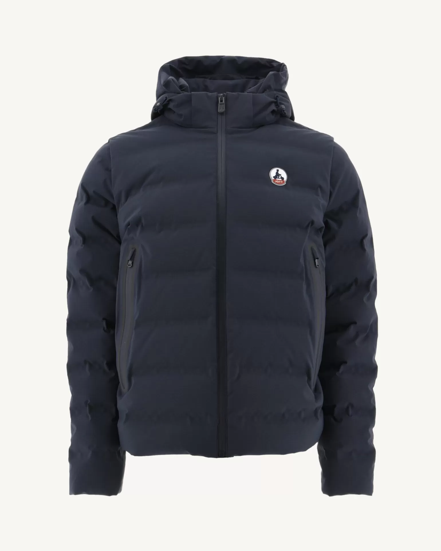 Men JOTT Navy Ulaan 4-In-1 Hooded Puffer Jacket