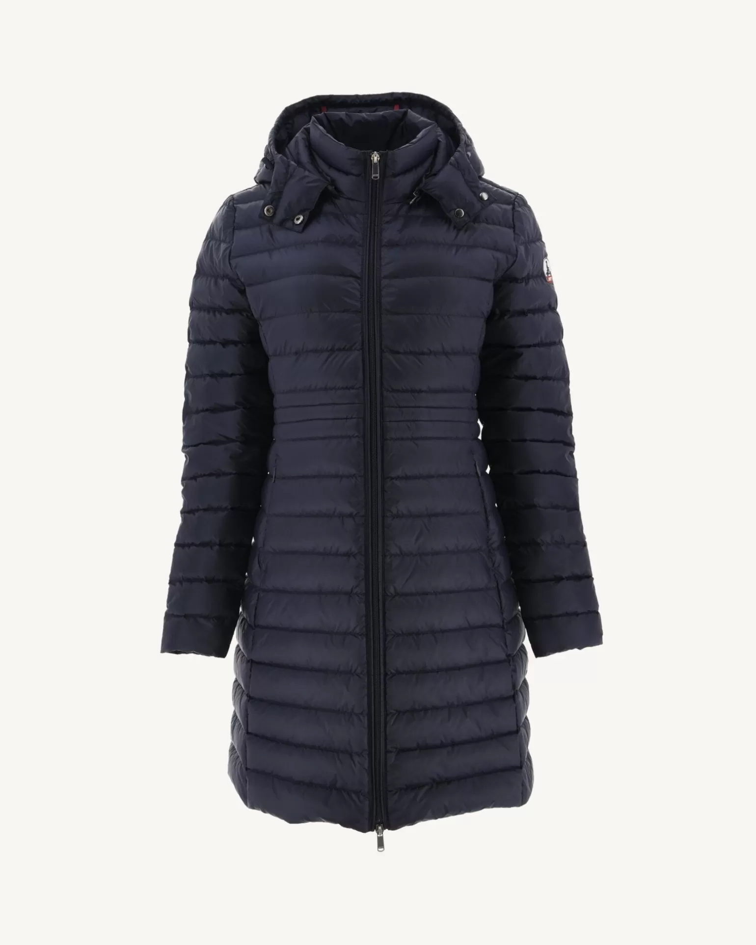 Women JOTT Navy Vero Long Hooded Puffer Jacket