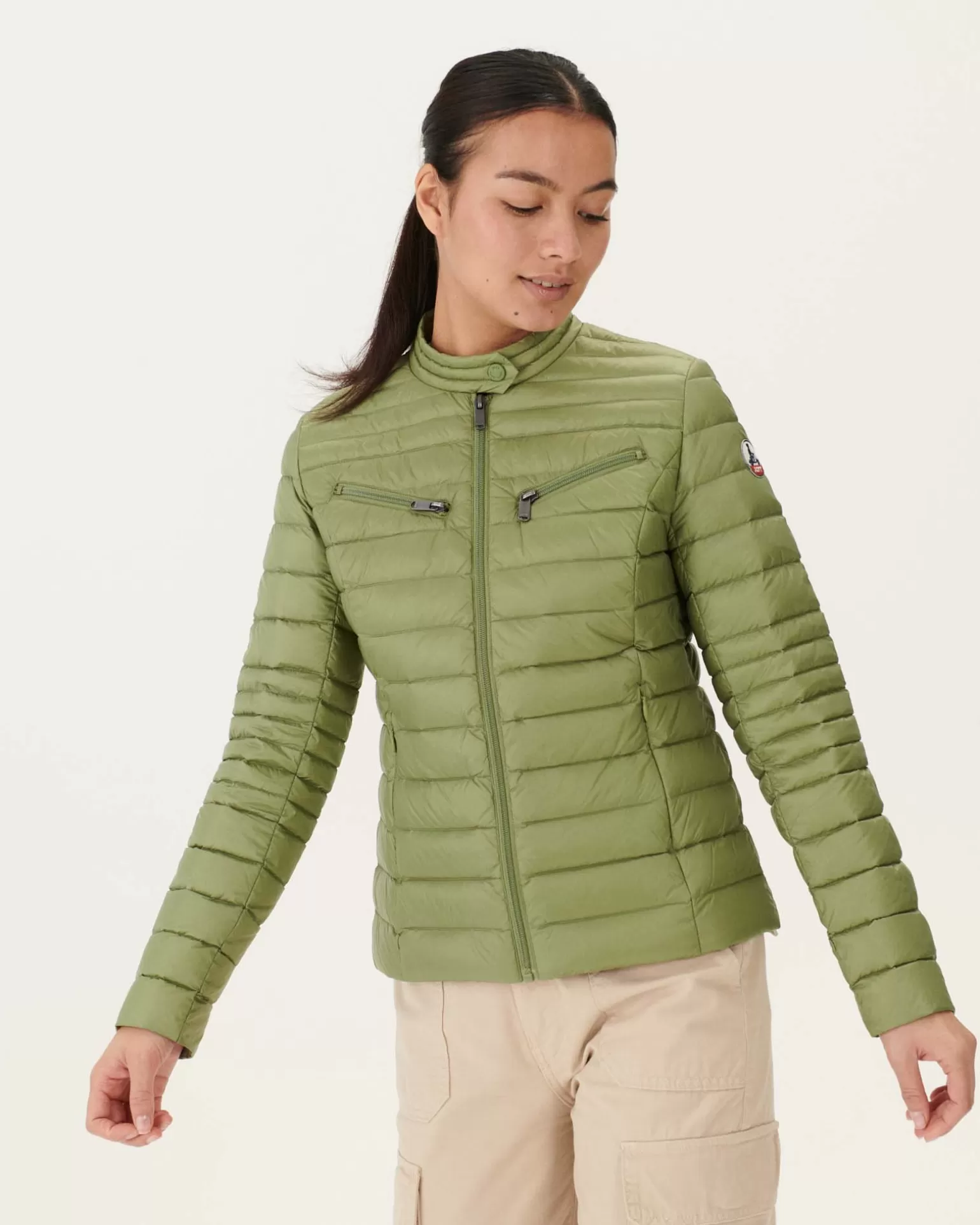 Women JOTT Nina Light Khaki Lightweight Padded Jacket