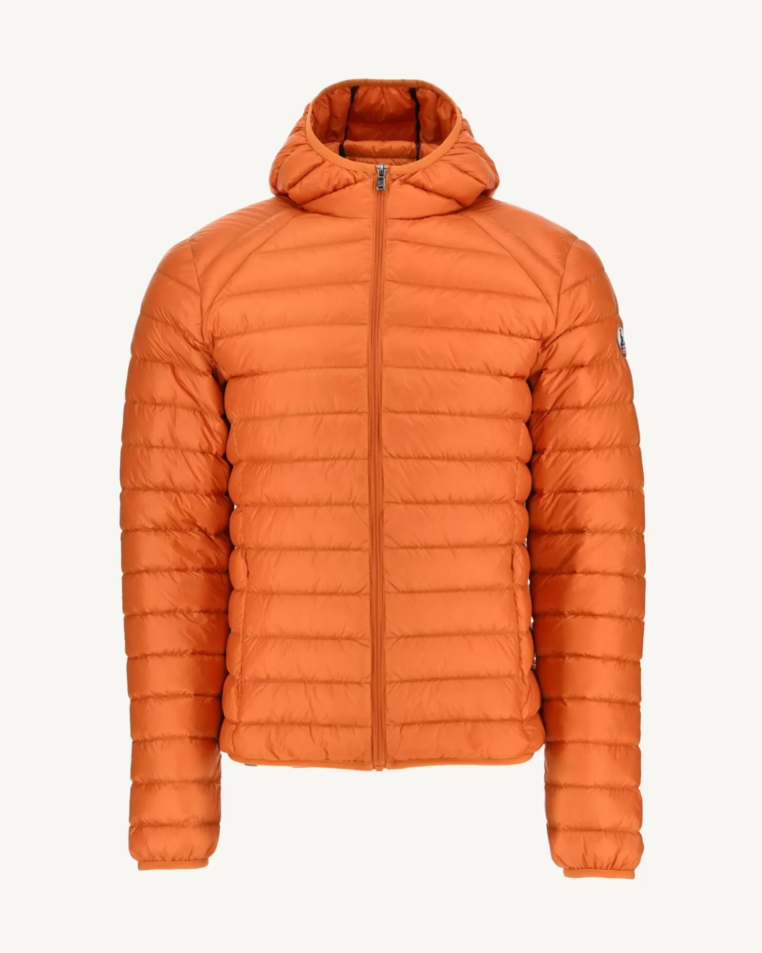 Men JOTT Orange Nico Lightweight Hooded Down Jacket