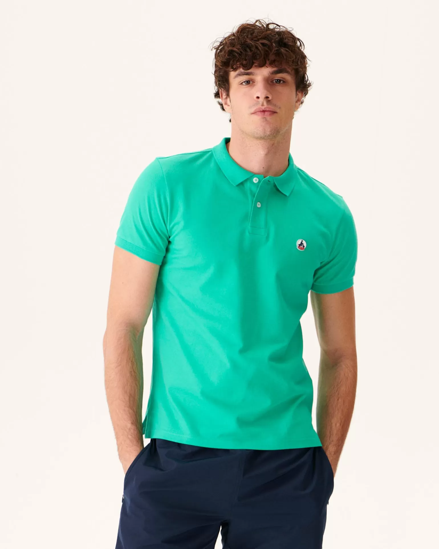 Men JOTT Organic Cotton Polo Shirt Green Marbella