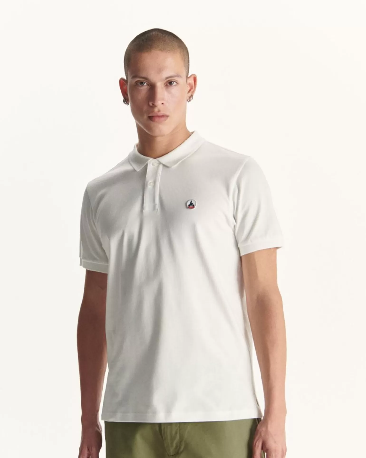 Men JOTT Organic Cotton Polo Shirt White Marbella