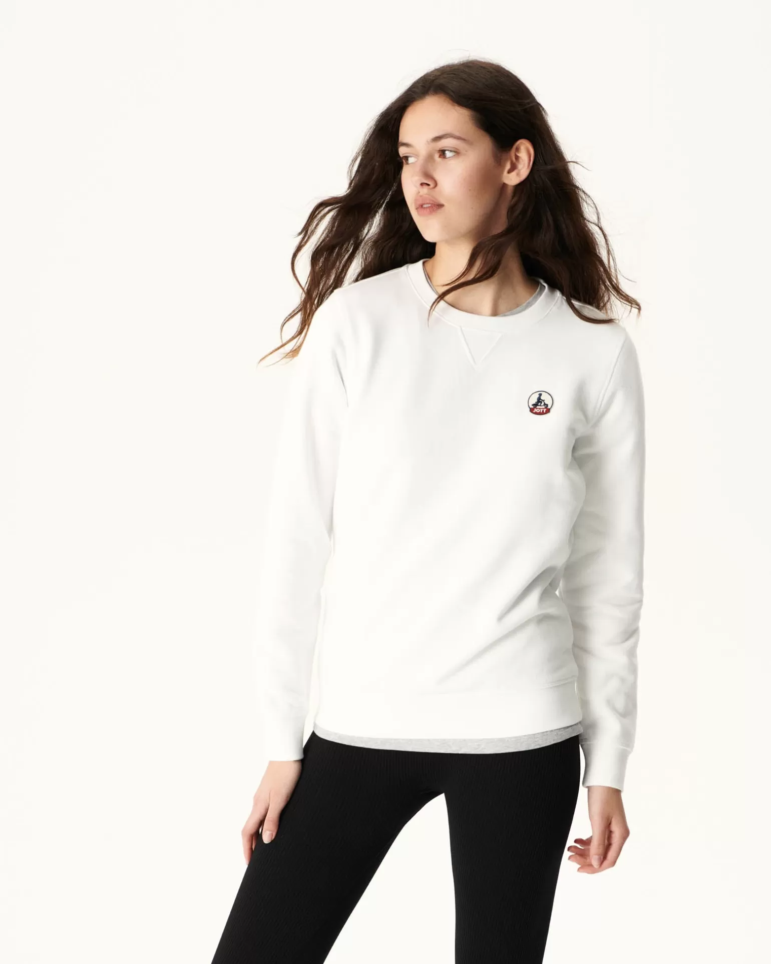 Women JOTT Organic Cotton Sweatshirt White Elvas