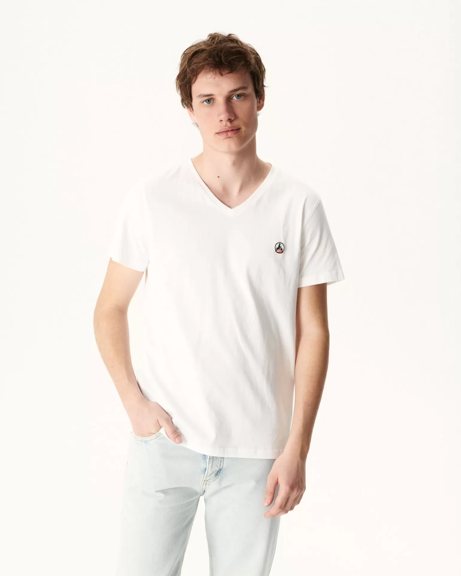 Men JOTT Organic Cotton T-Shirt White Benito