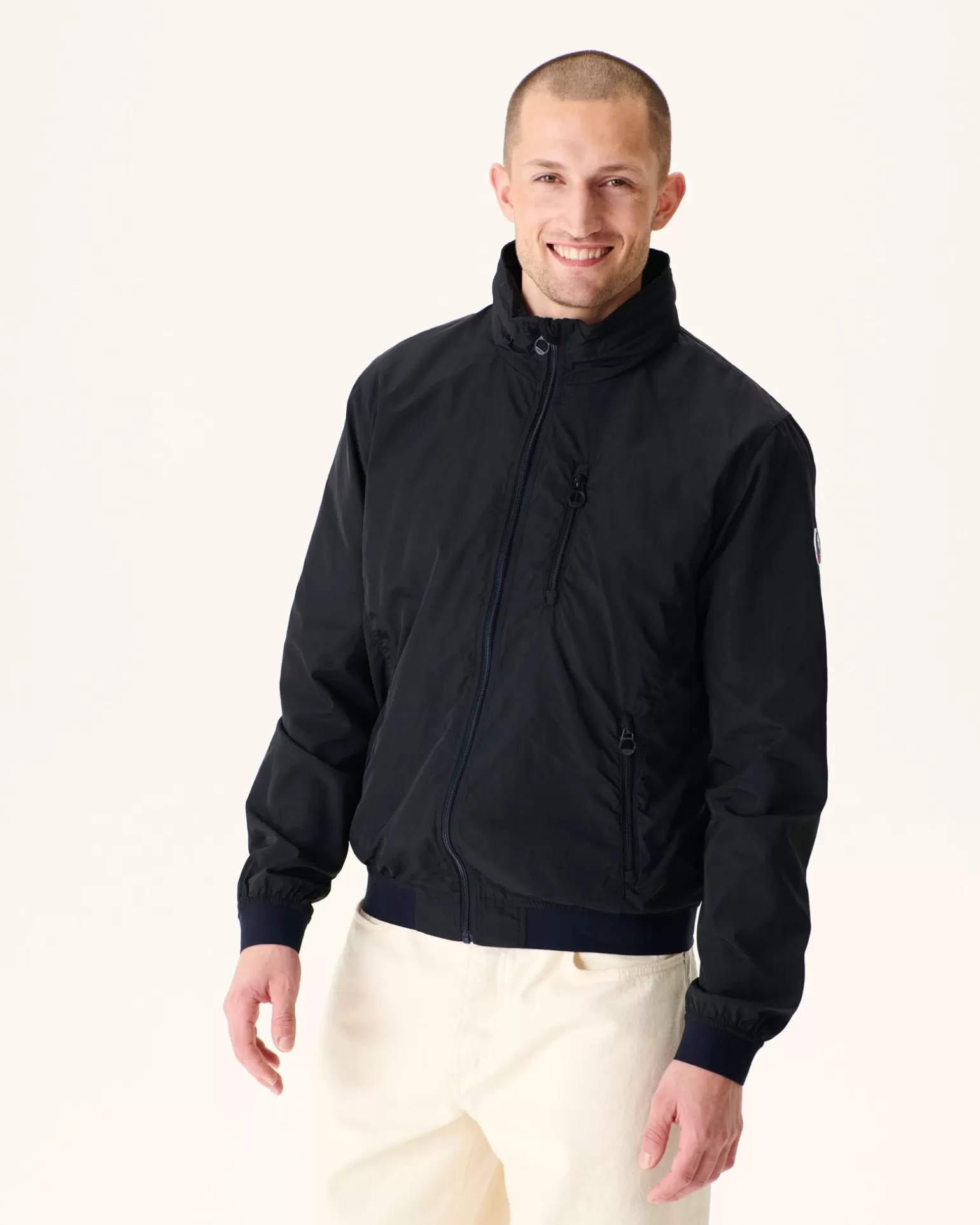 Men JOTT Pocketable Hooded Jacket Black Oregon