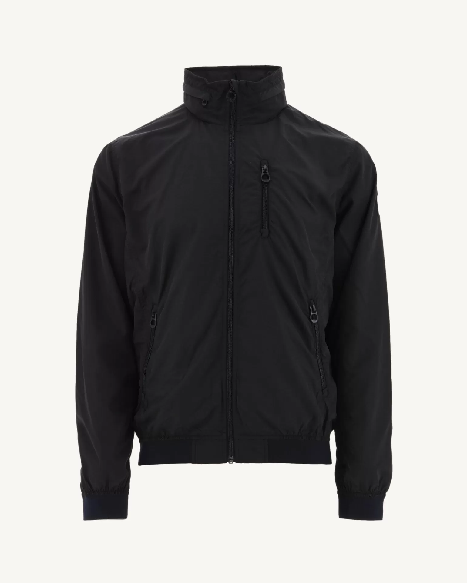 Men JOTT Pocketable Hooded Jacket Black Oregon