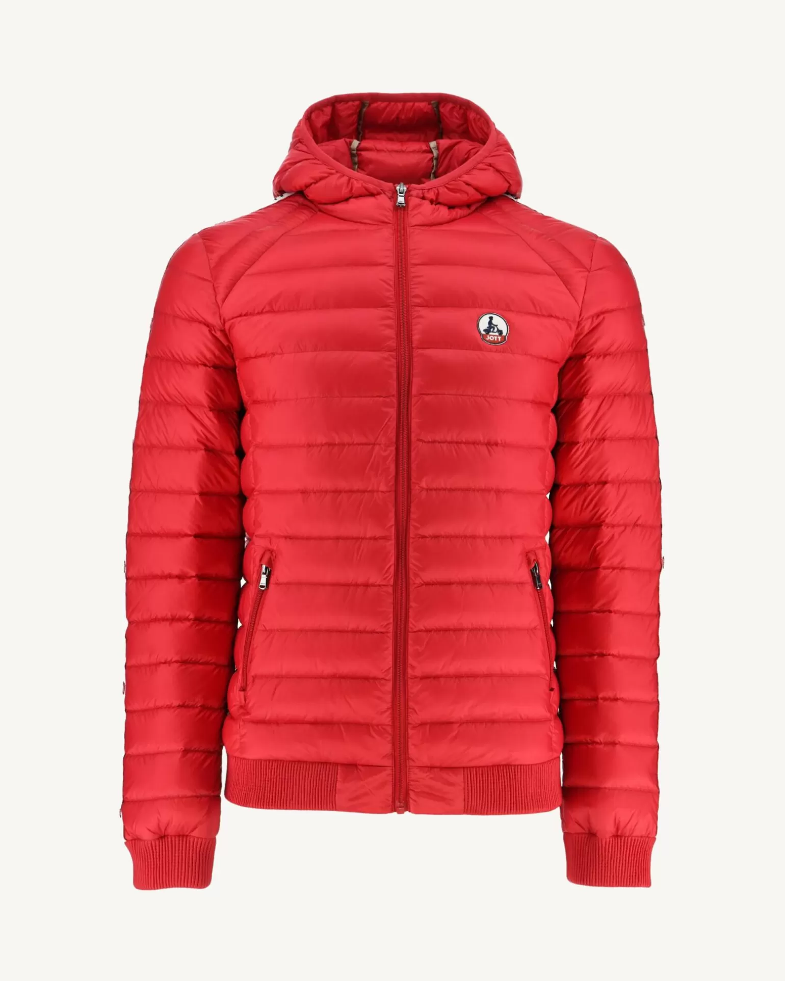 Men JOTT Red Colin Hooded Puffer Jacket