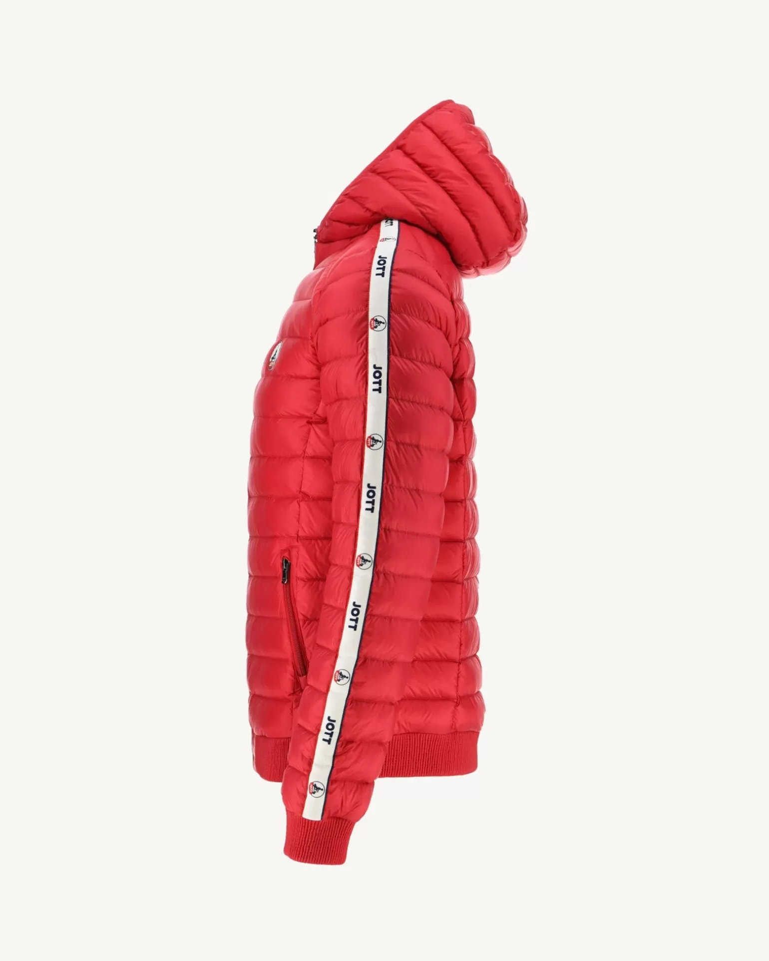 Men JOTT Red Colin Hooded Puffer Jacket