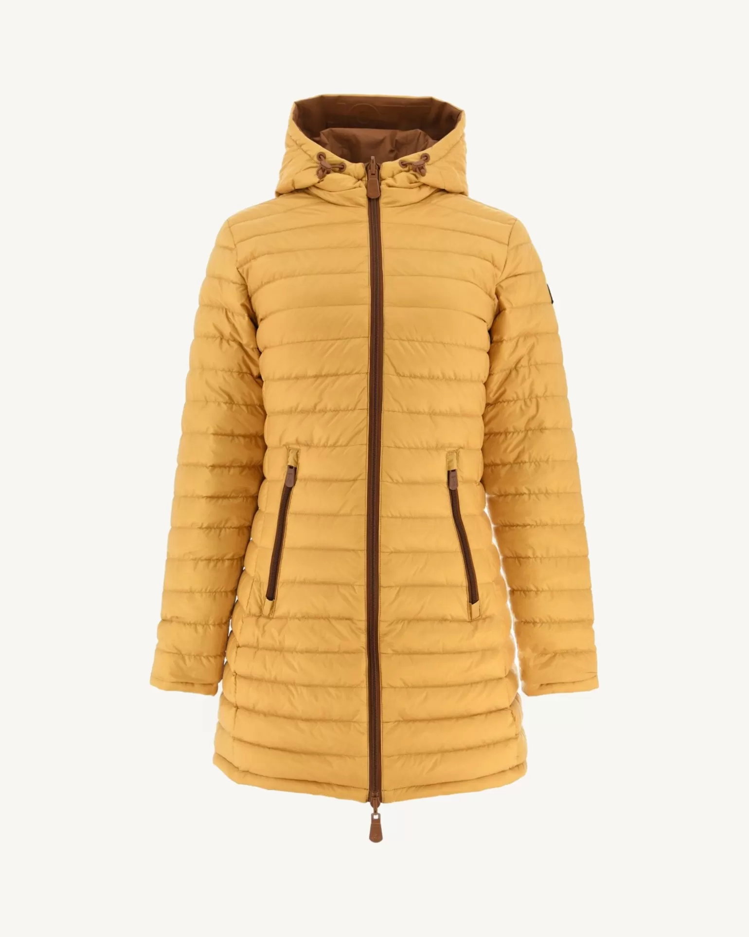 Women JOTT Reversible Caramel/Mustard Moscow Puffer Jacket