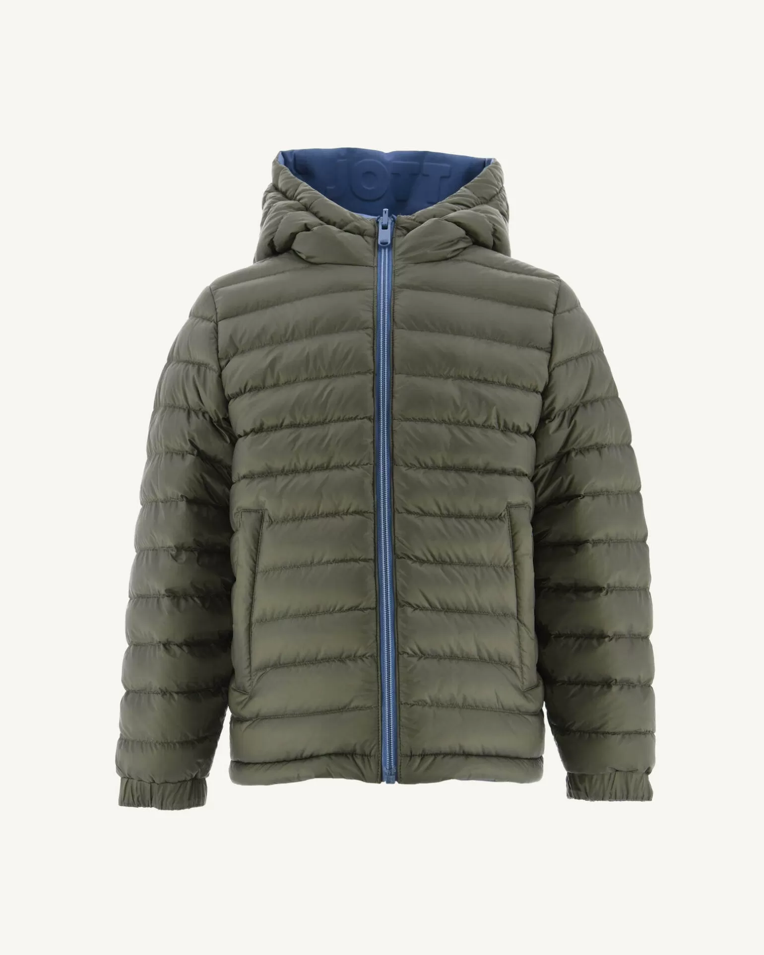 Kids JOTT Reversible Down Jacket Denim Blue/Army Child Zurich