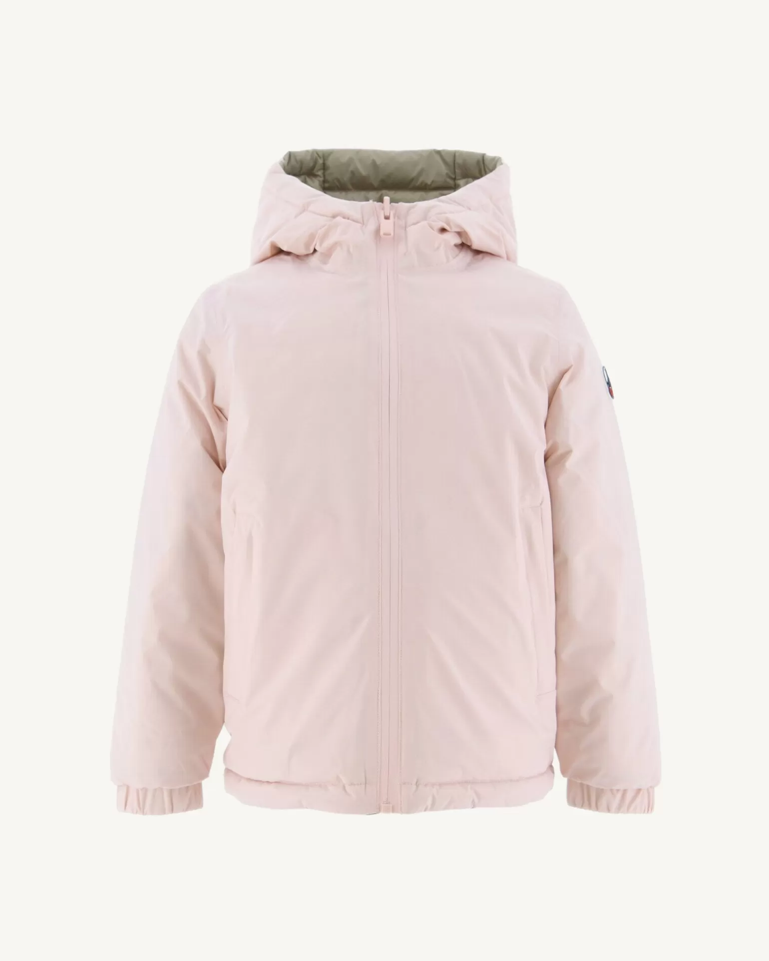 Kids JOTT Reversible Down Jacket Light Pink/Beige Child Zurich