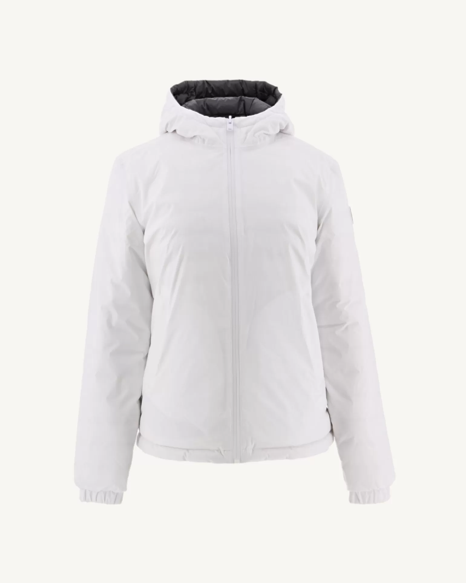 Women JOTT Reversible Hooded Down Jacket White/Vienna Anthracite